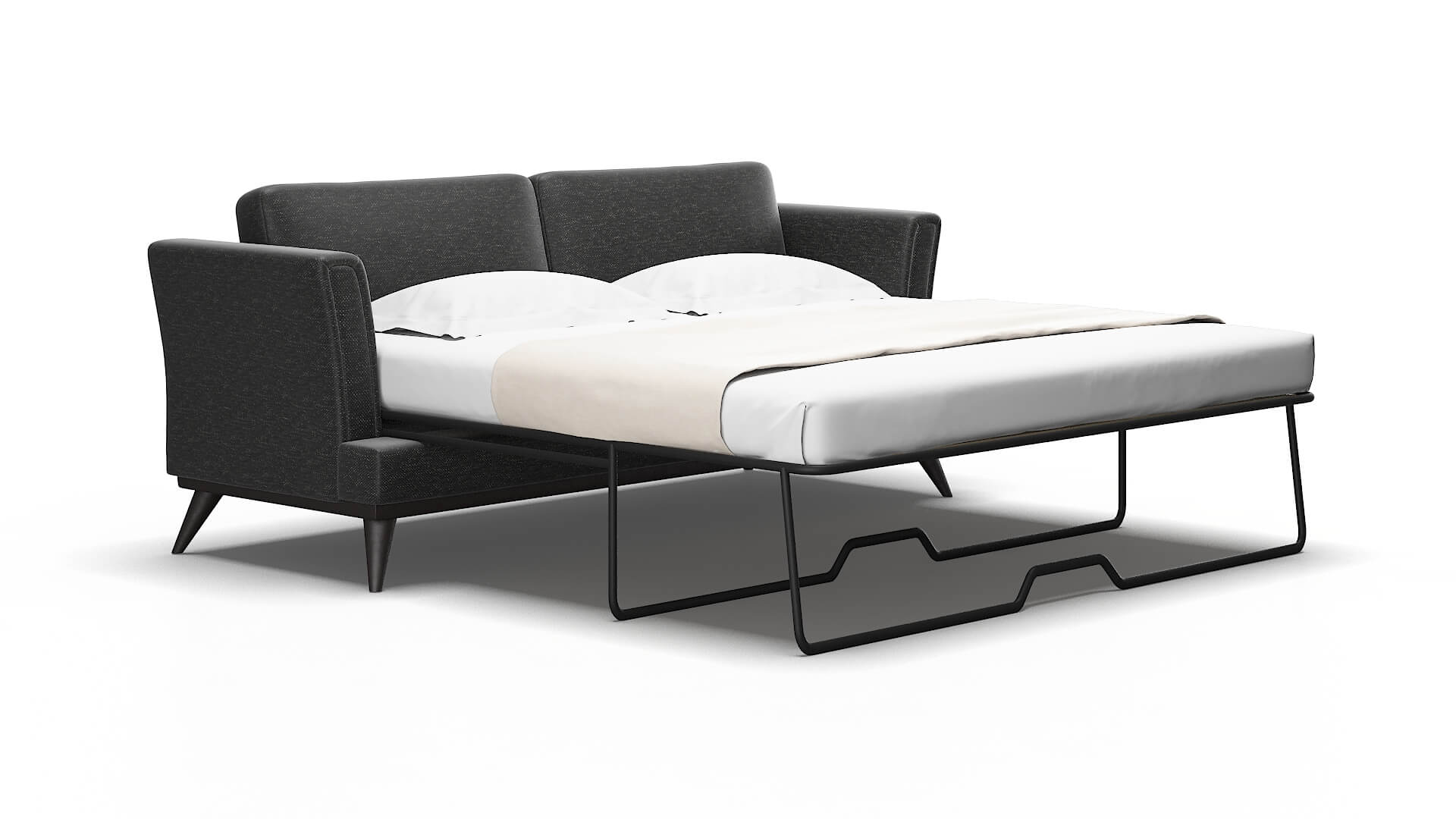 Antalya Chance denim Sofa sleeper Espresso Legs  2