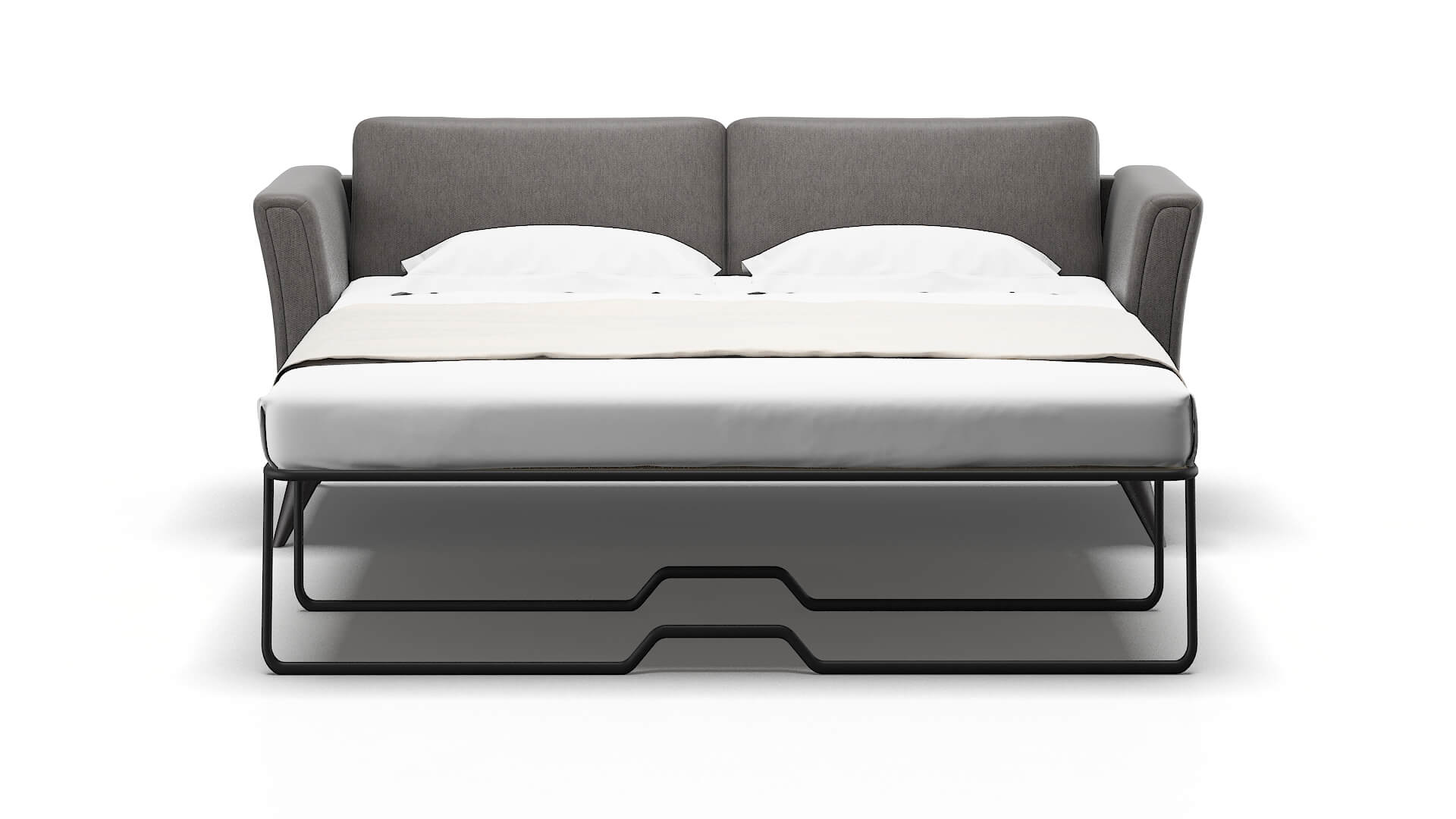 Antalya Cosmo Charcoal Sofa Sleeper Espresso legs 1