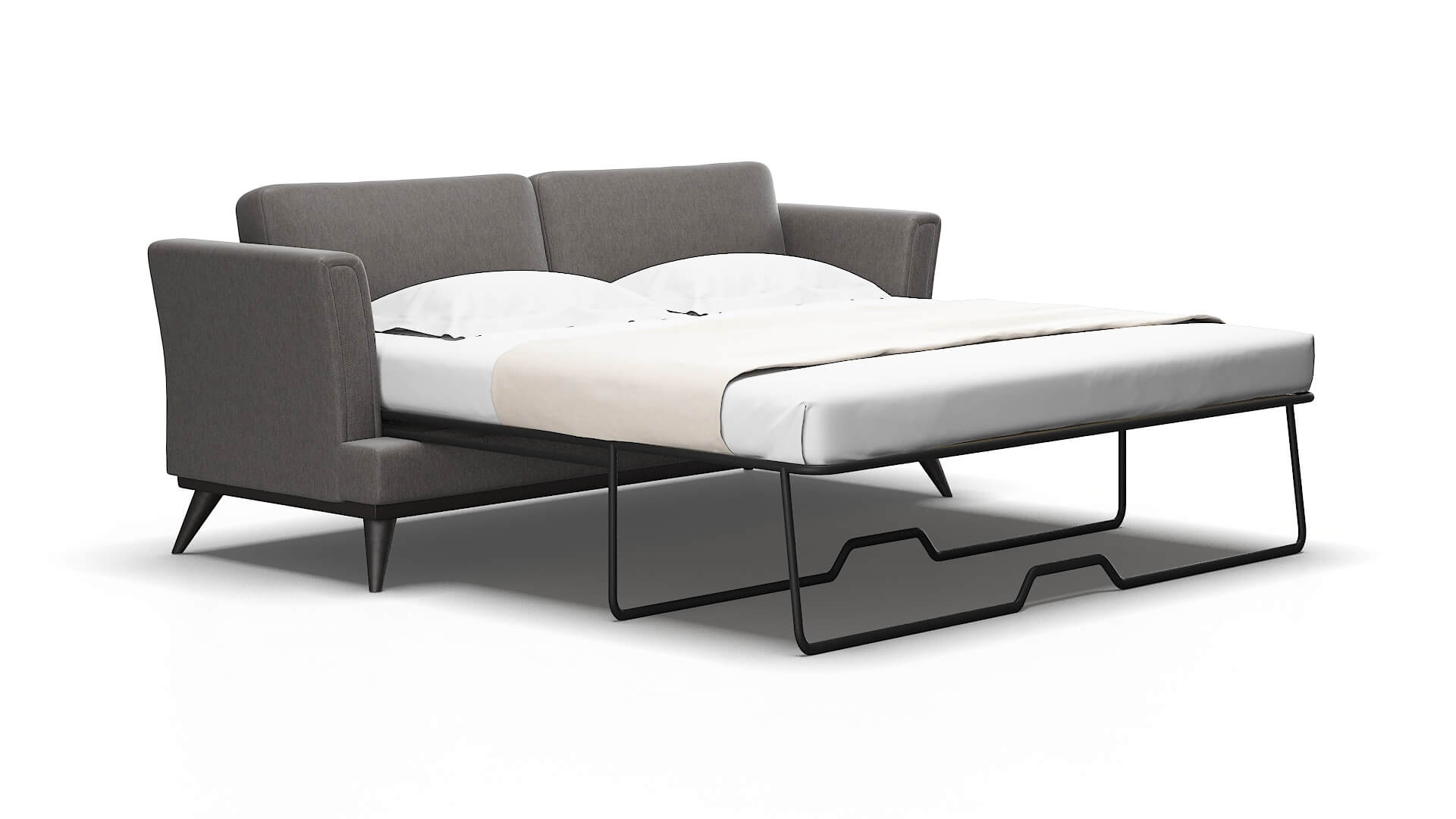 Antalya Cosmo charcoal Sofa sleeper Espresso Legs  2