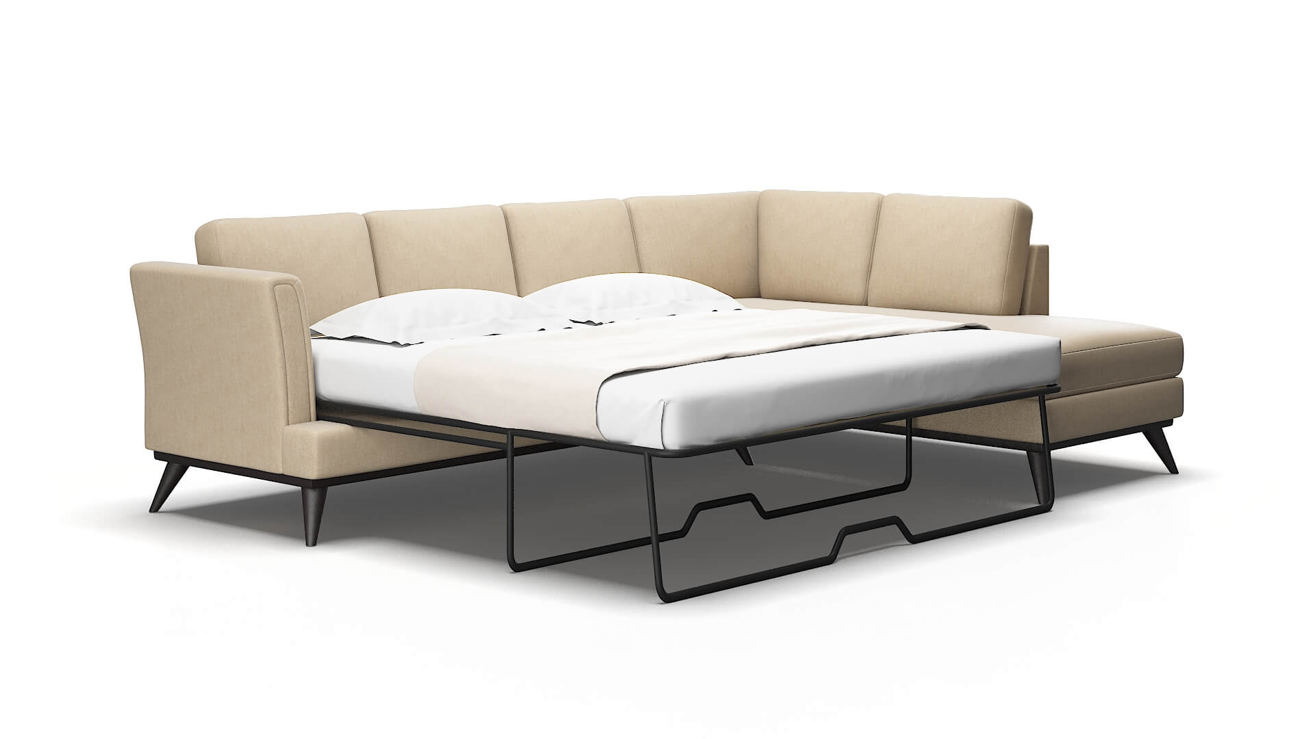 Antalya Cosmo fawn Panel sleeper Espresso Legs  2