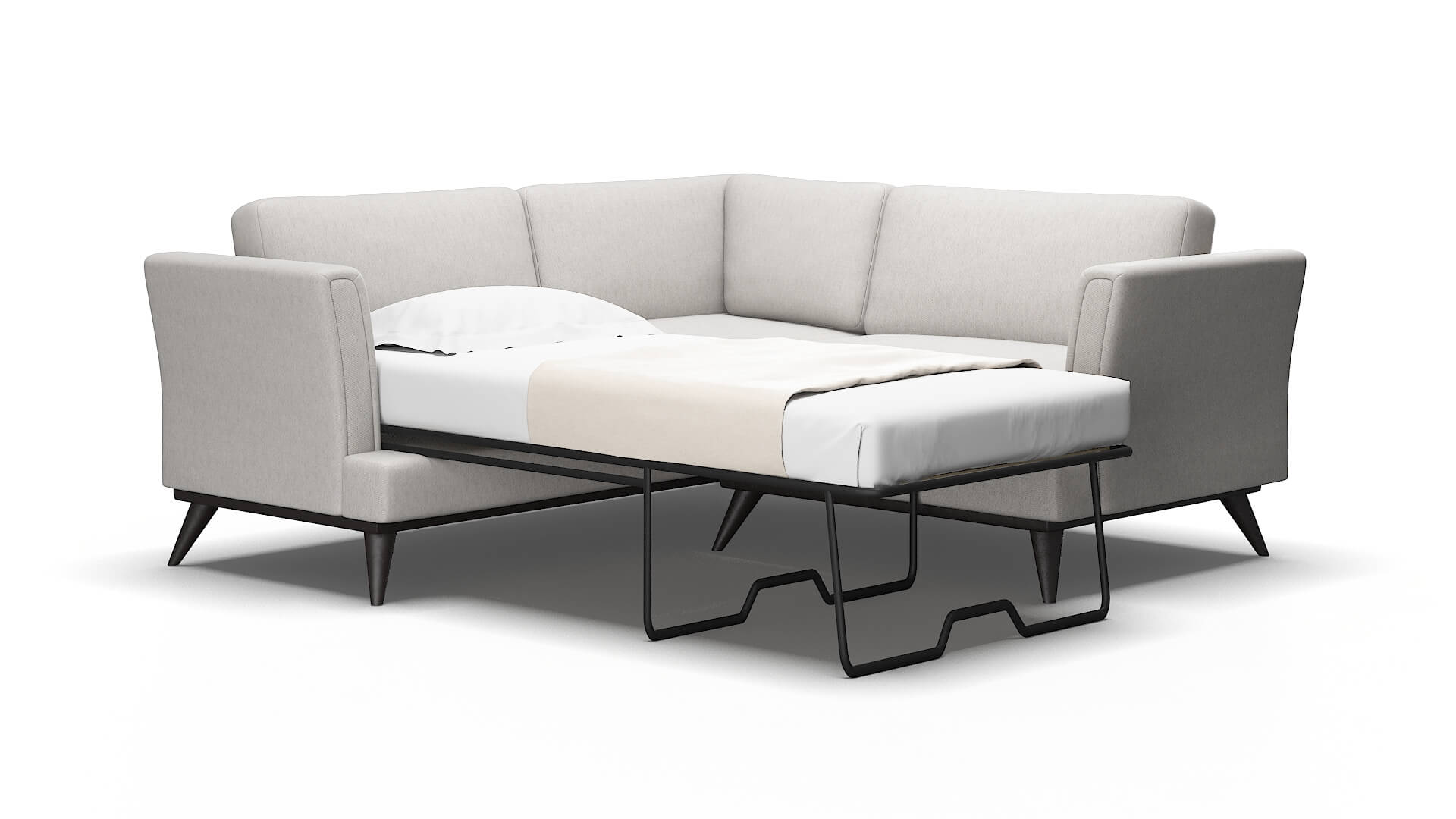 Antalya Cosmo silver Sectional sleeper Espresso Legs  2