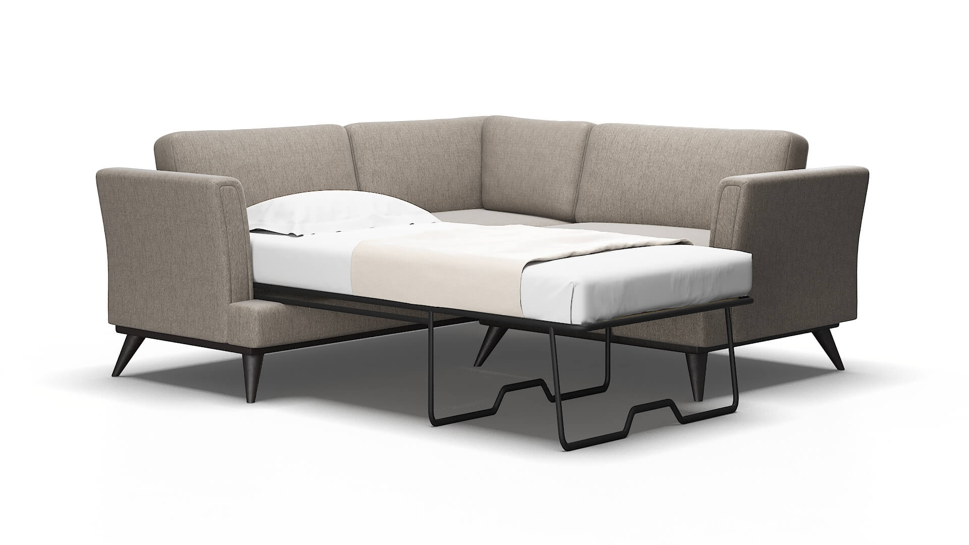 Antalya Cosmo Taupe Sectional Sleeper 2