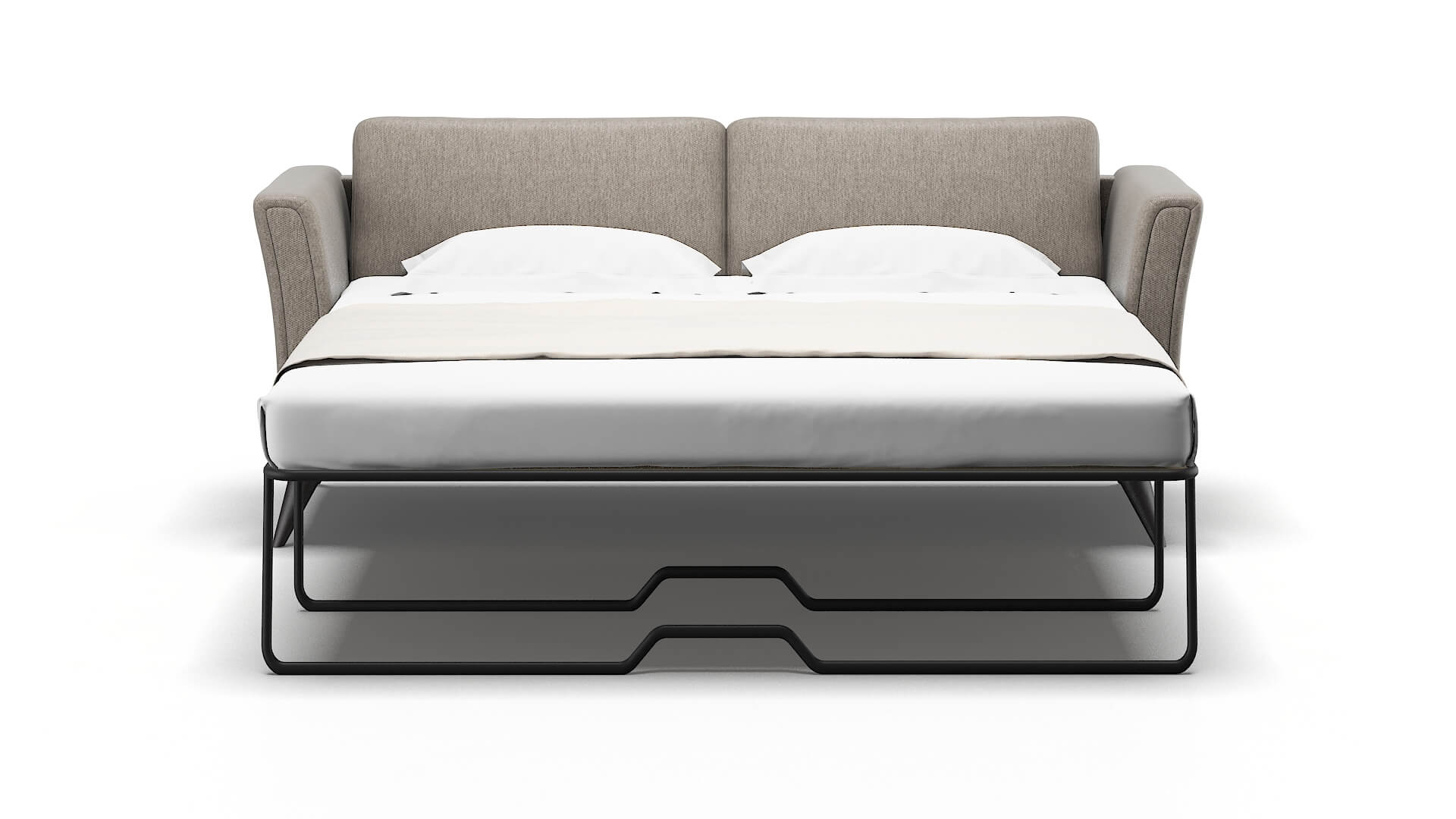 Antalya Cosmo Taupe Sofa Sleeper Espresso legs 1