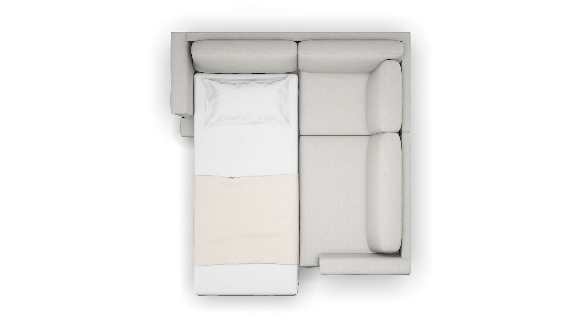 Antalya Curious Spa Sectional Sleeper Espresso legs 3