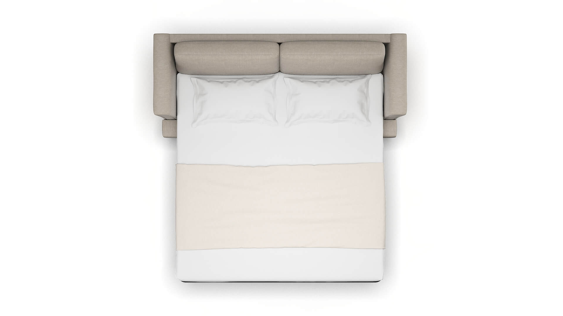 Antalya Derby Linen Sofa Sleeper Espresso legs 3