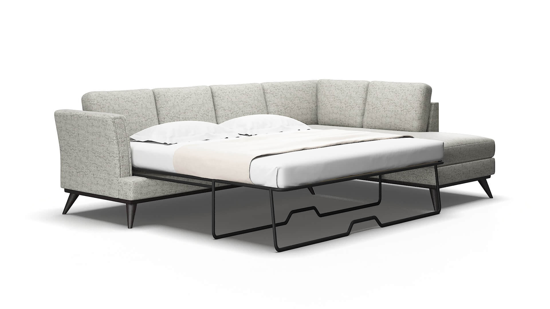 Antalya Derby silver Panel sleeper Espresso Legs  2