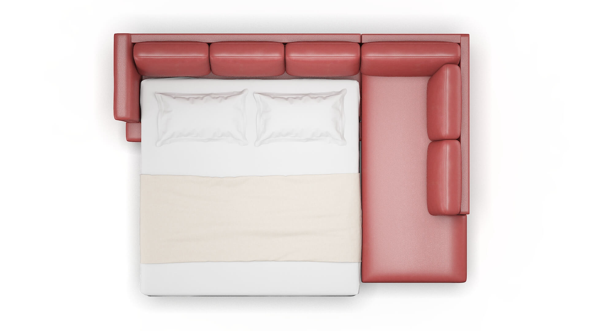 Antalya Dillion Cordovan Panel Sleeper Espresso legs 3