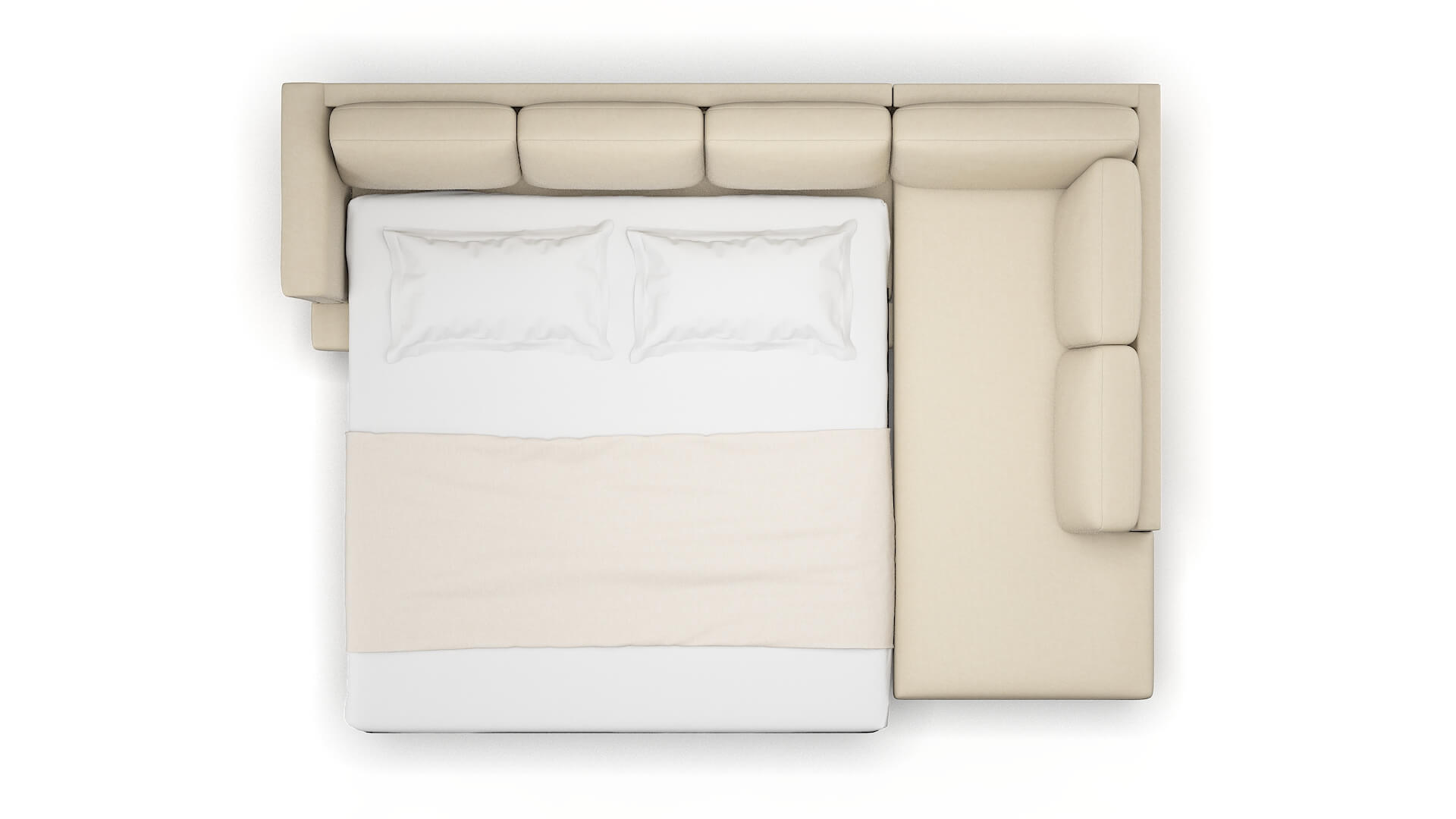 Antalya Dream_d Almond Panel Sleeper Espresso legs 3