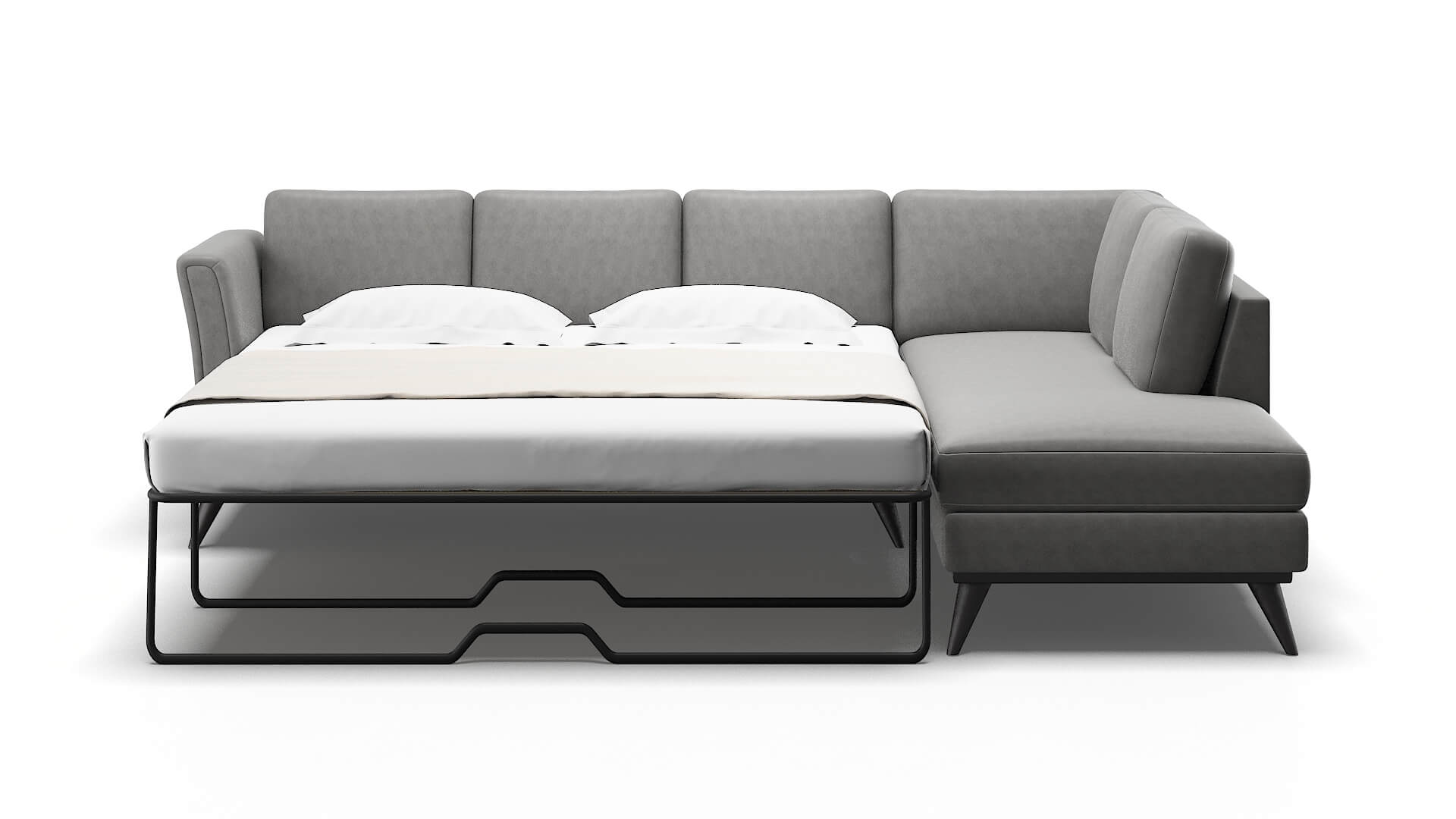 Antalya Dream_d Charcoal Panel Sleeper Espresso legs 1