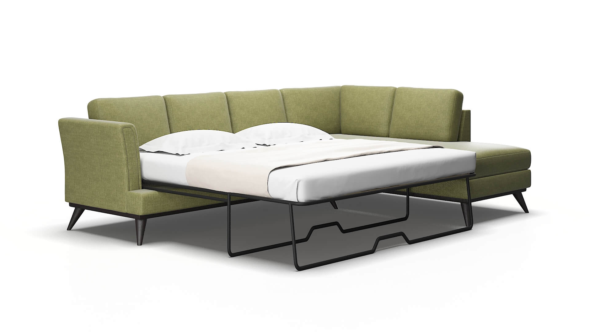 Antalya Durham lime Panel sleeper Espresso Legs  2