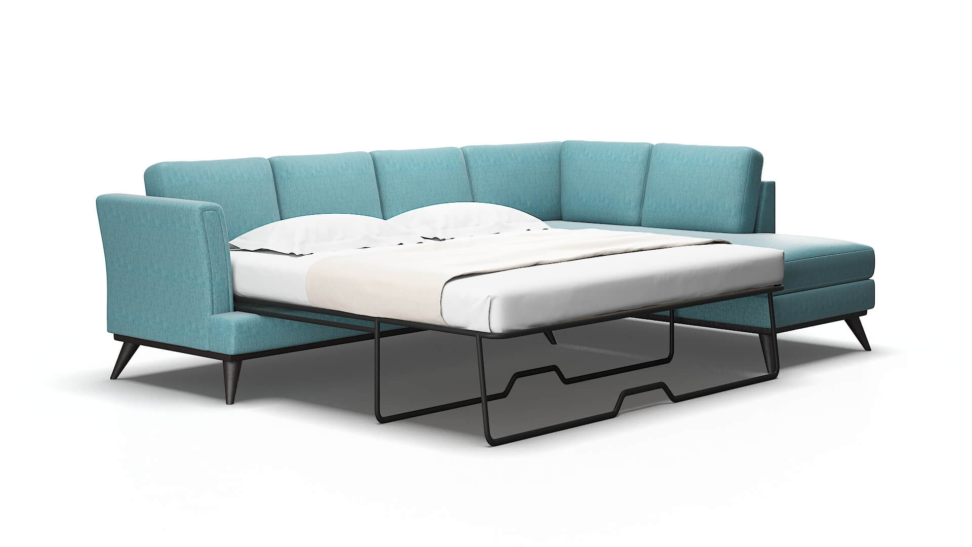 Antalya Durham Pine Panel Sleeper Espresso legs 2