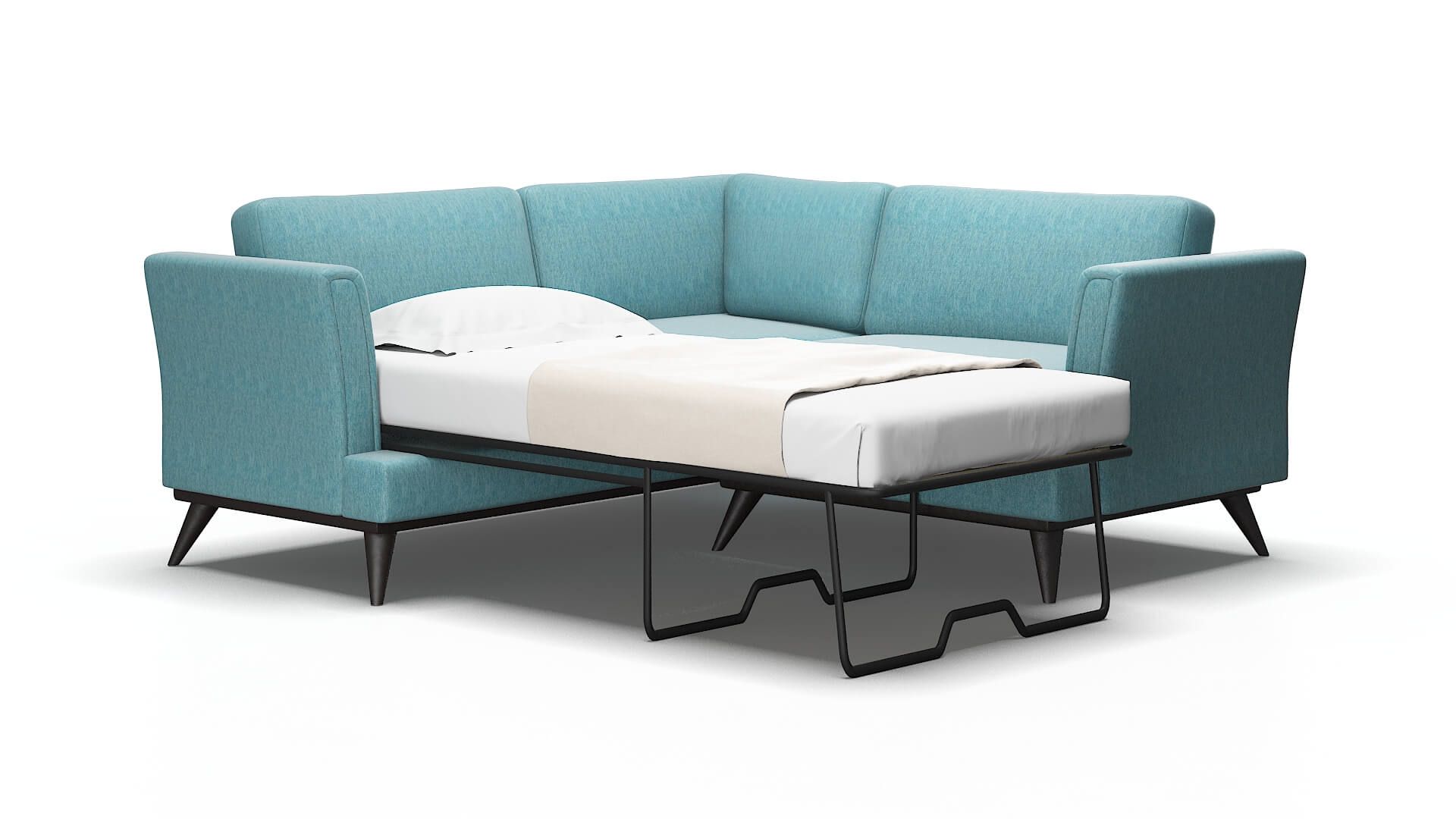 Antalya Durham pine Sectional sleeper Espresso Legs  2