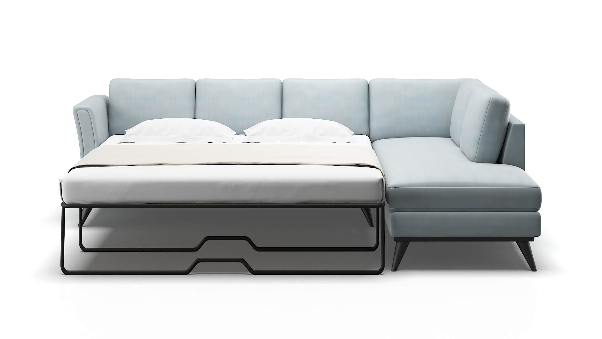 Antalya Hathaway Aqua Panel Sleeper Espresso legs 1