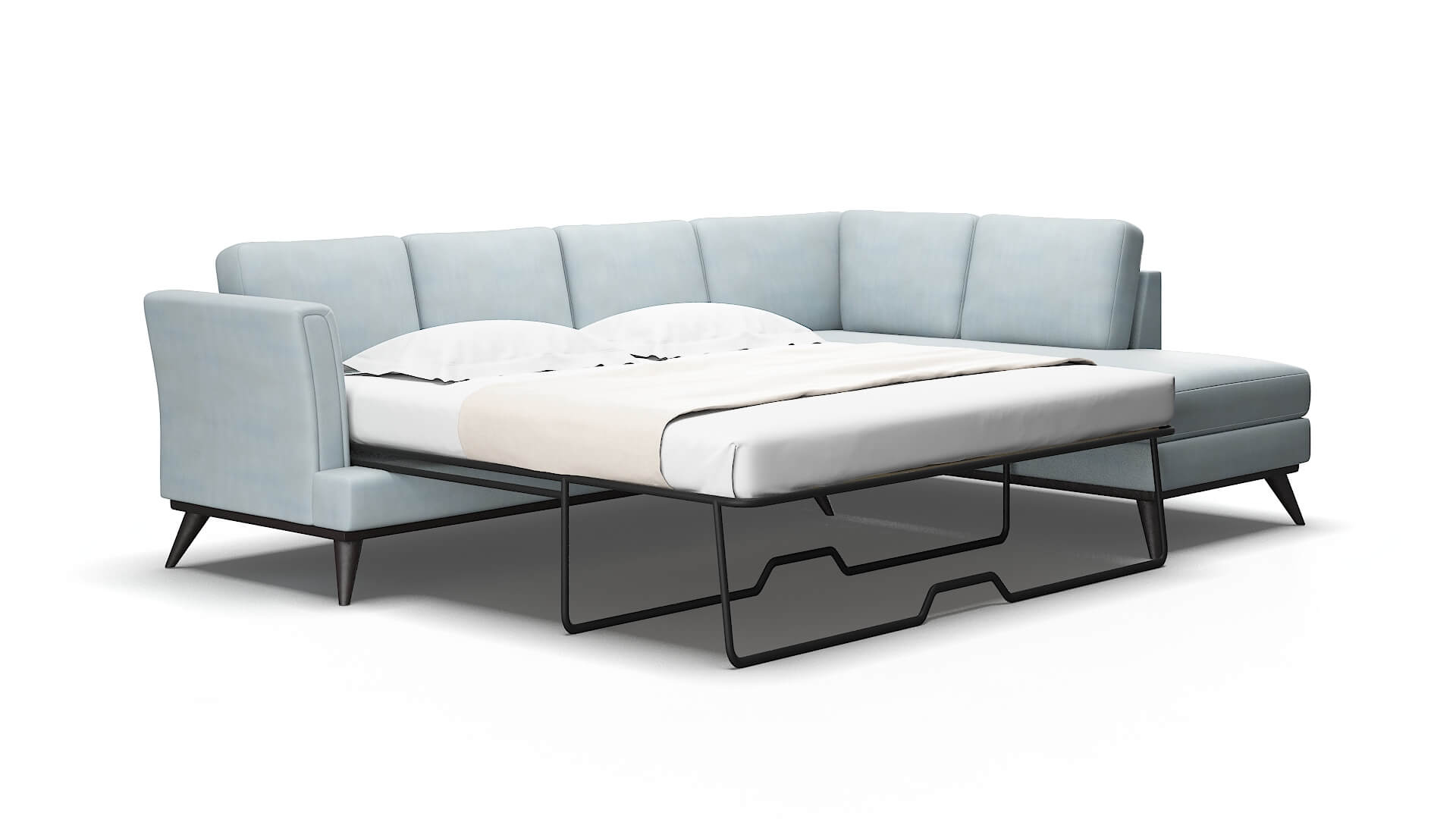 Antalya Hathaway Aqua Panel Sleeper Espresso legs 2