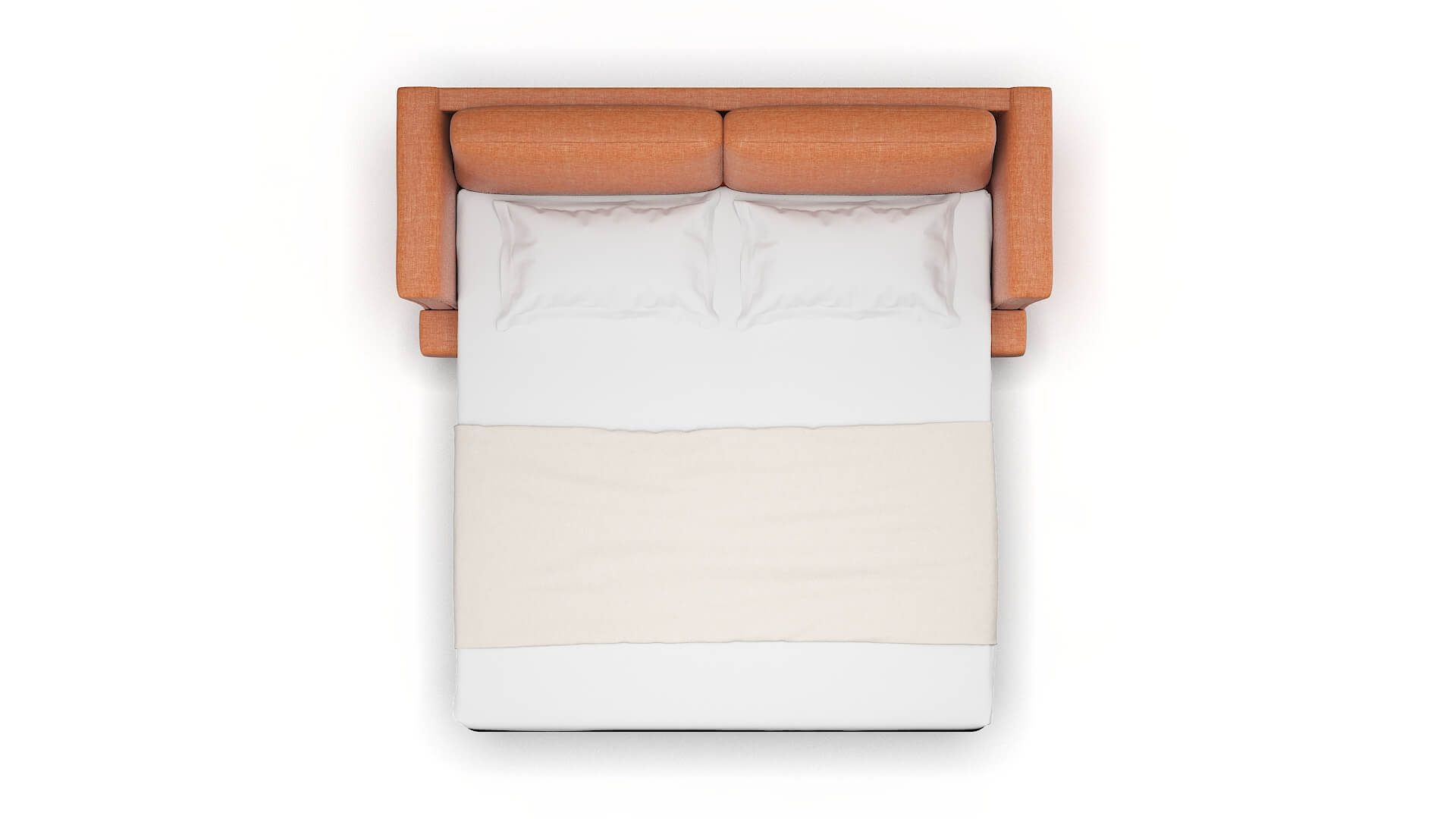 Antalya Hepburn Appricot Sofa Sleeper Espresso legs 3