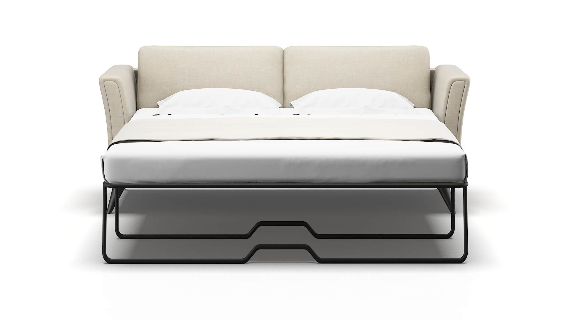 Antalya Keylargo Almond Sofa Sleeper Espresso legs 1