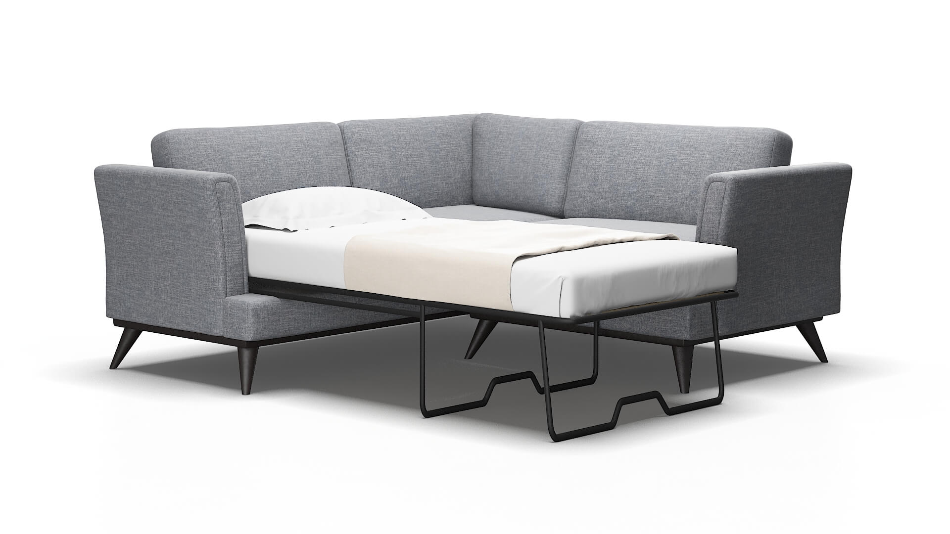 Antalya Keylargo ash Sectional sleeper Espresso Legs  2