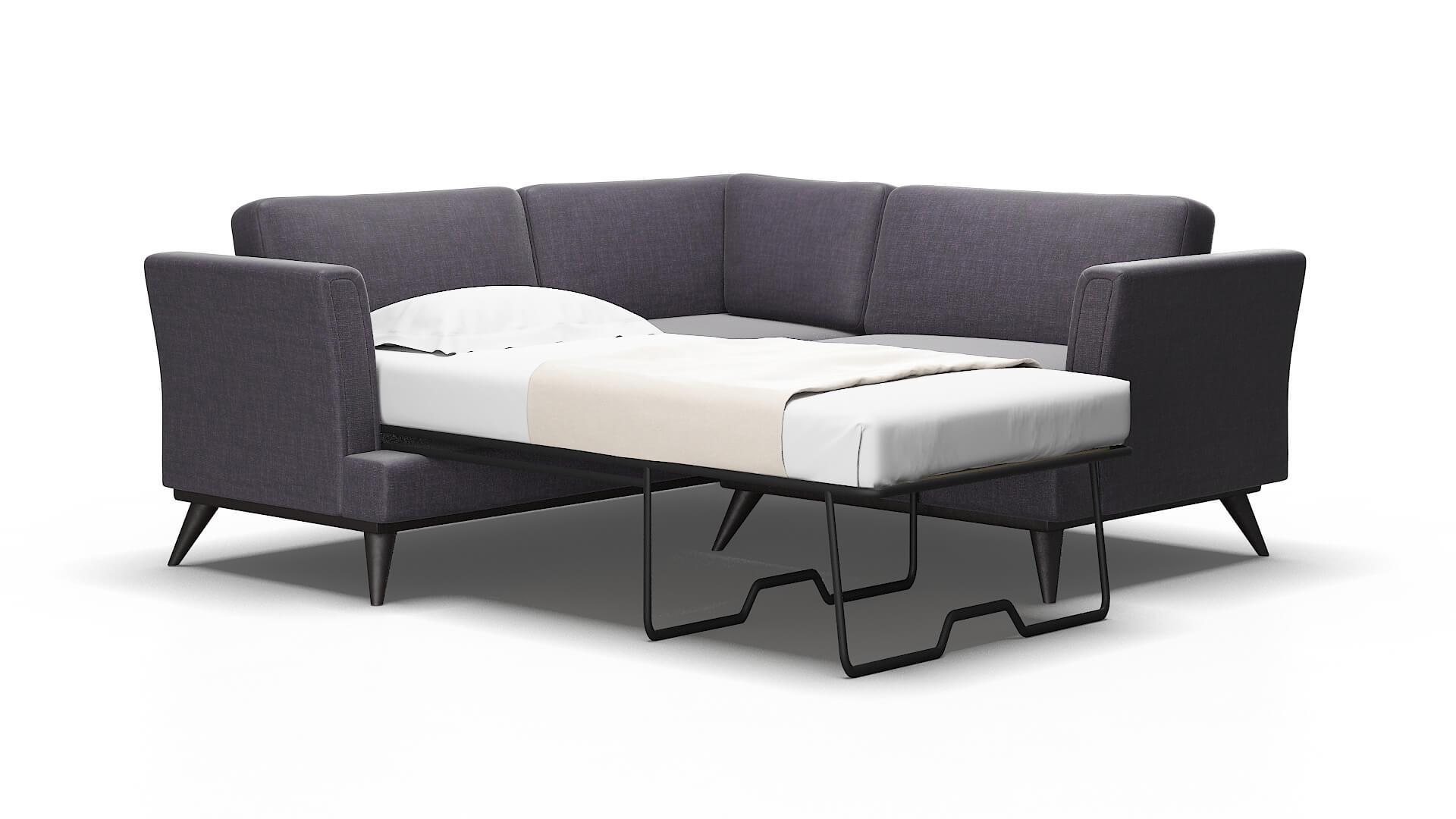Antalya Keylargo grape Sectional sleeper Espresso Legs  2