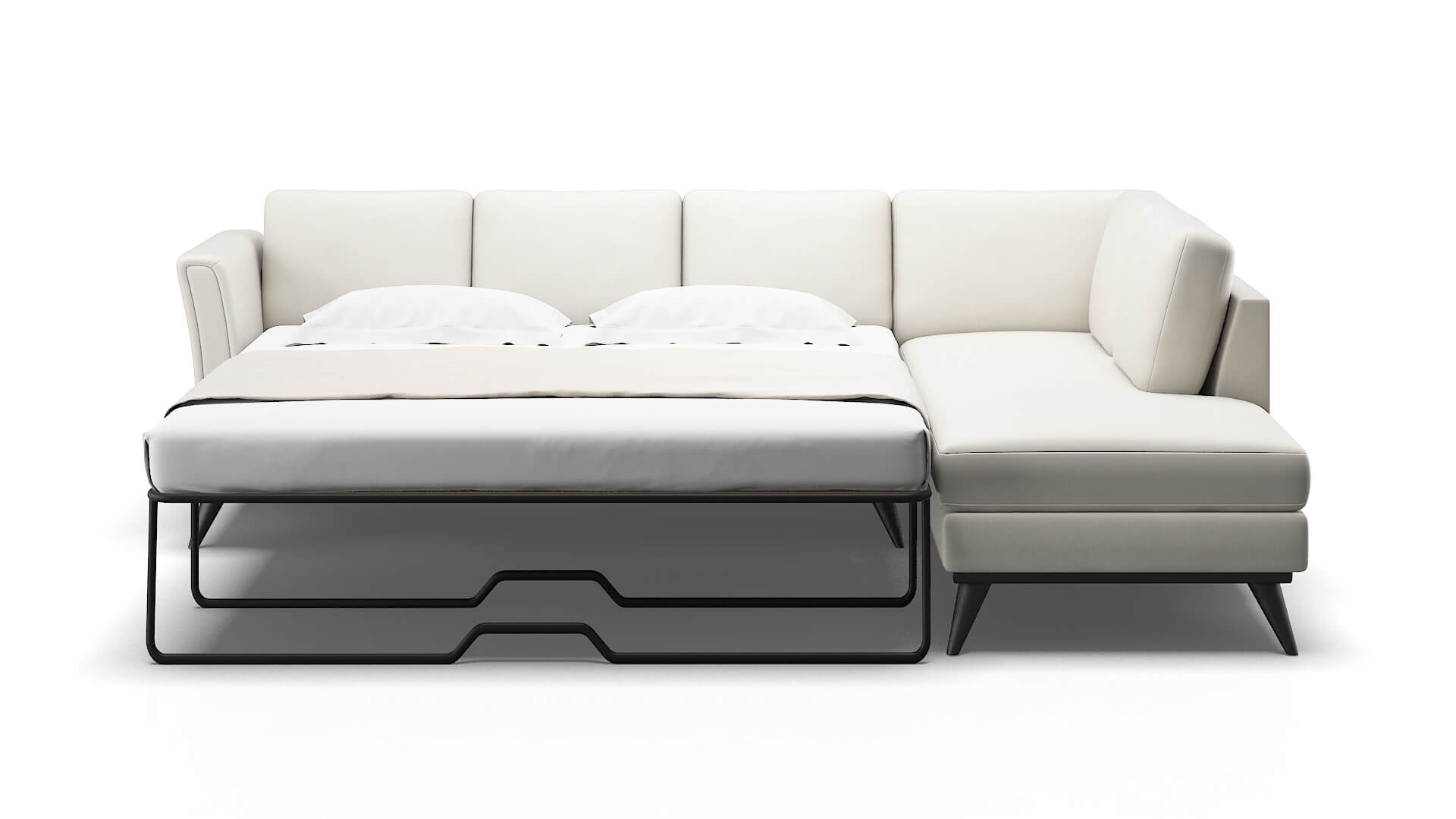 Antalya Keylargo Oatmeal Panel Sleeper Espresso legs 1