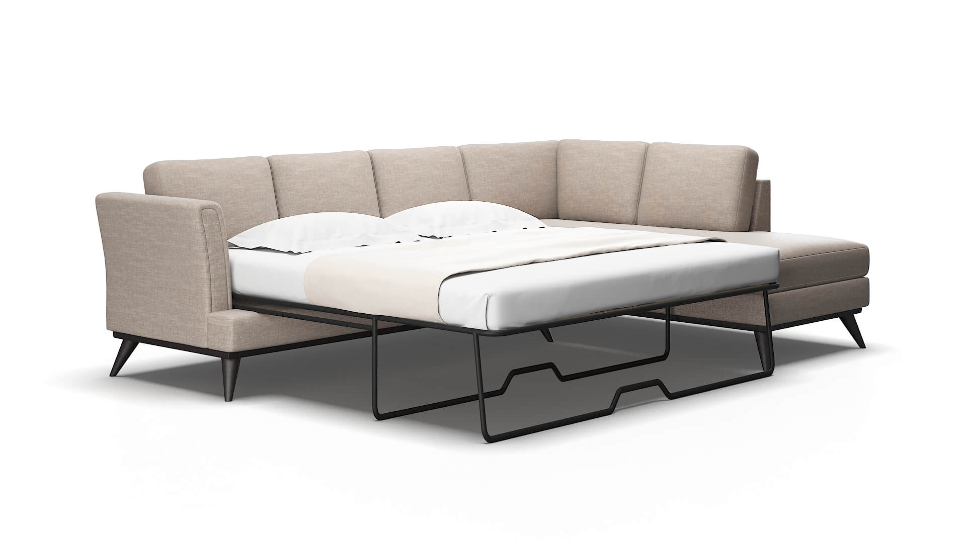 Antalya Keylargo Pumice Panel Sleeper Espresso legs 2