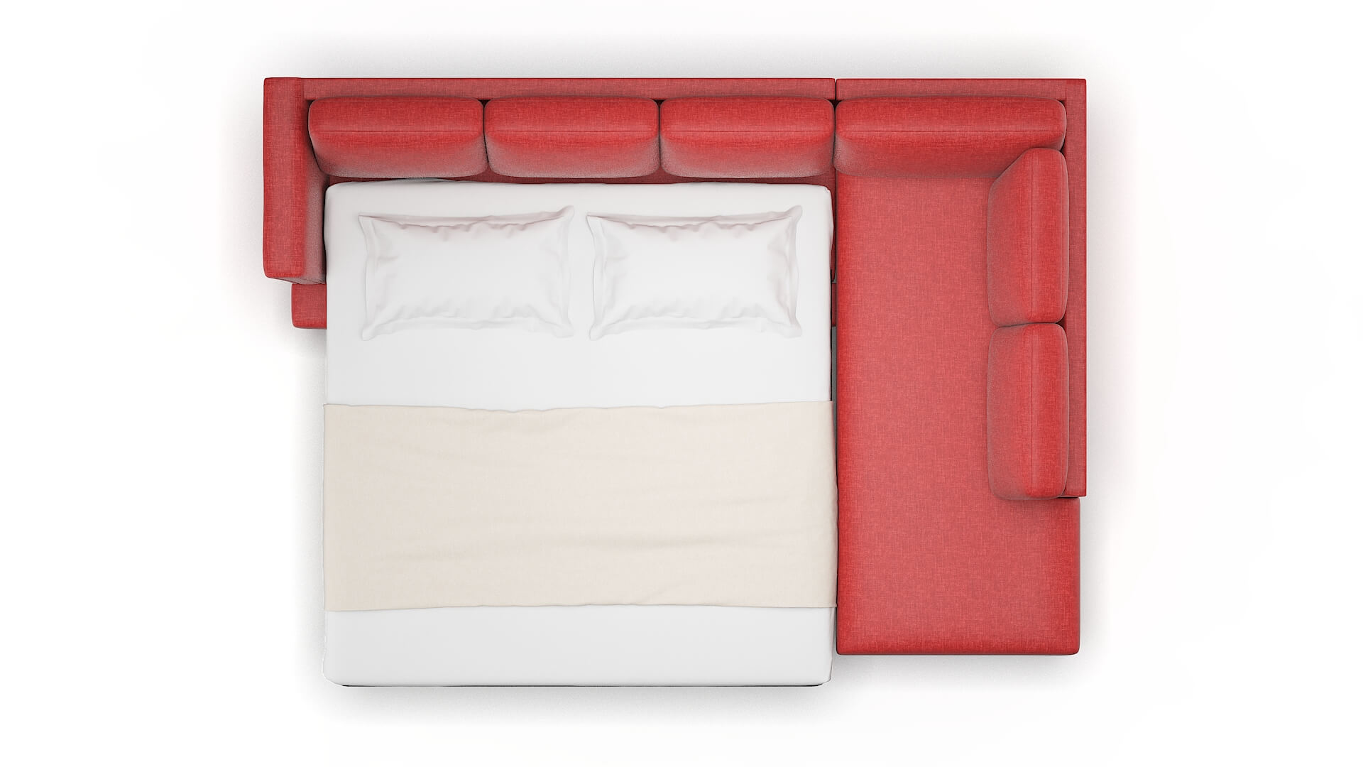 Antalya Keylargo Ruby Panel Sleeper Espresso legs 3