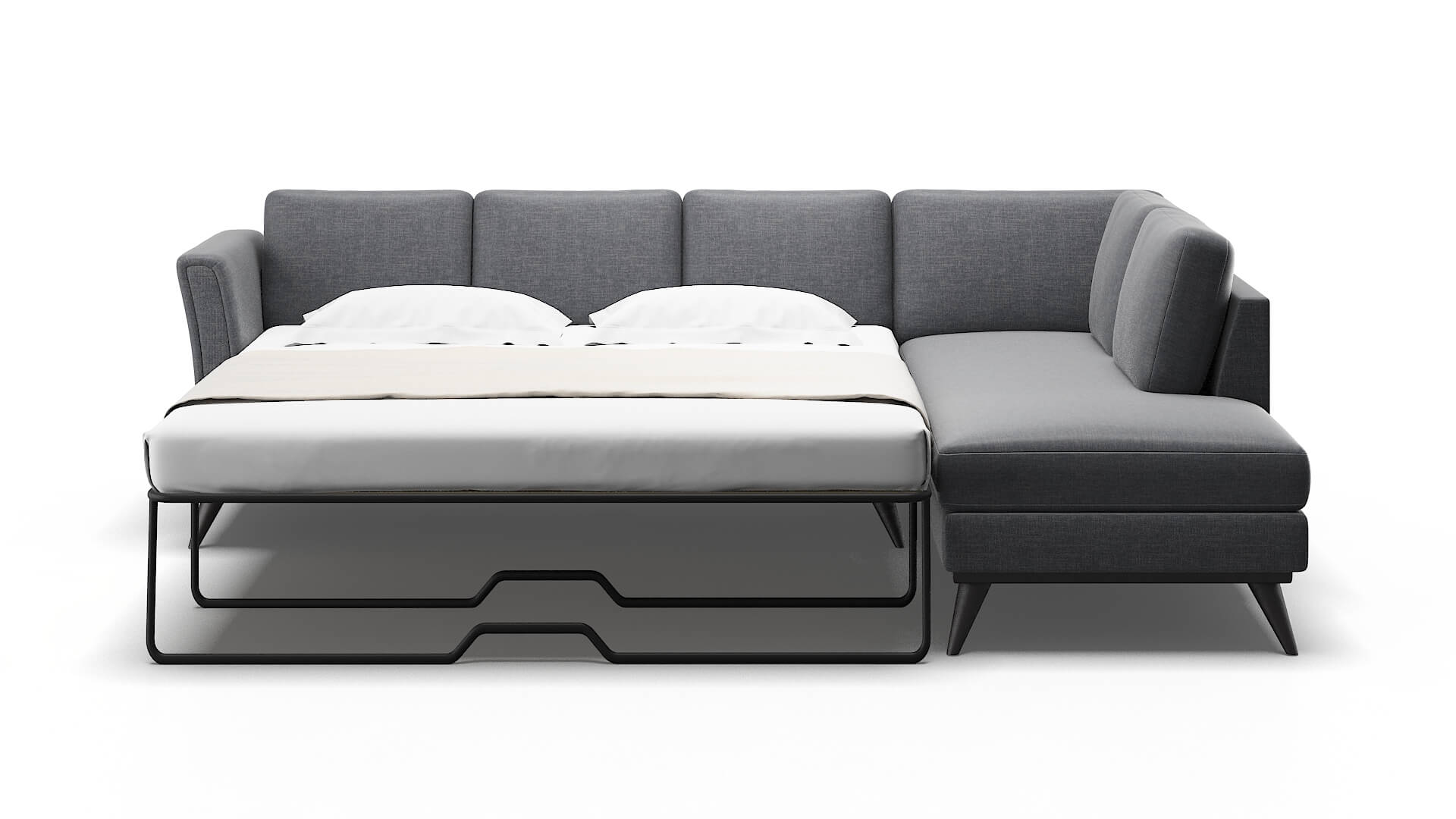 Antalya Lana Onyx Panel Sleeper Espresso legs 1