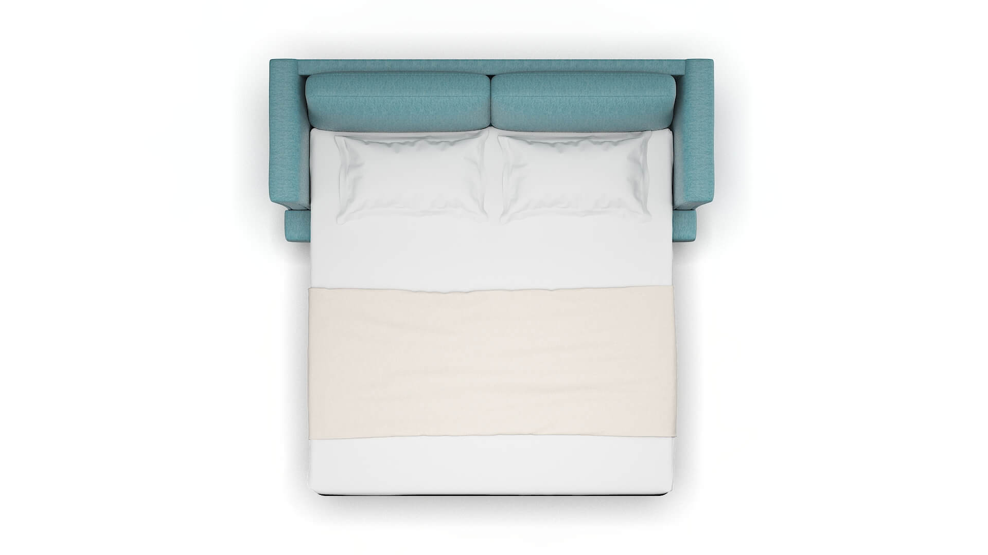 Antalya Lana Peacock Sofa Sleeper Espresso legs 3