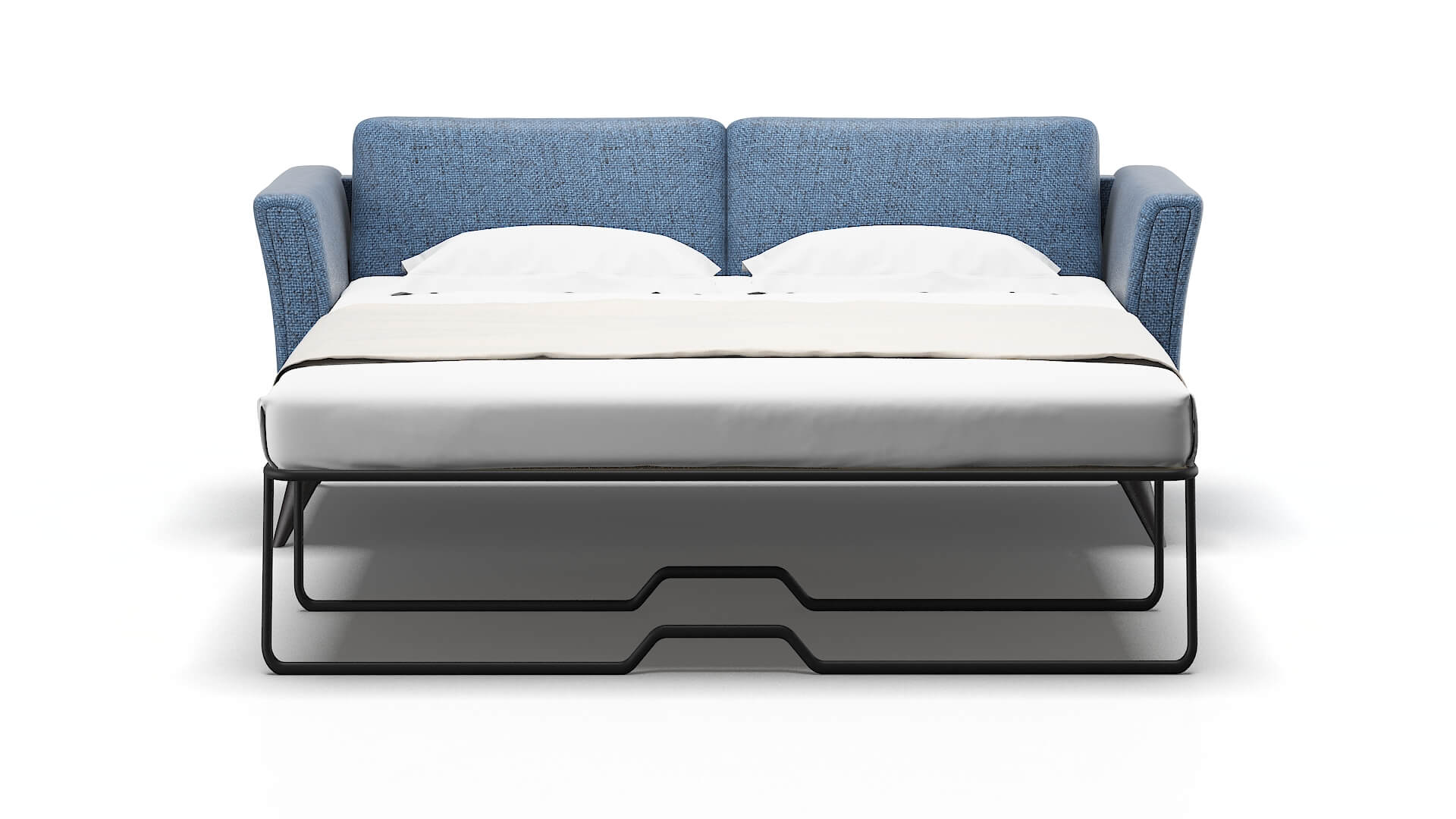 Antalya Leslie Indigo Sofa Sleeper Espresso legs 1