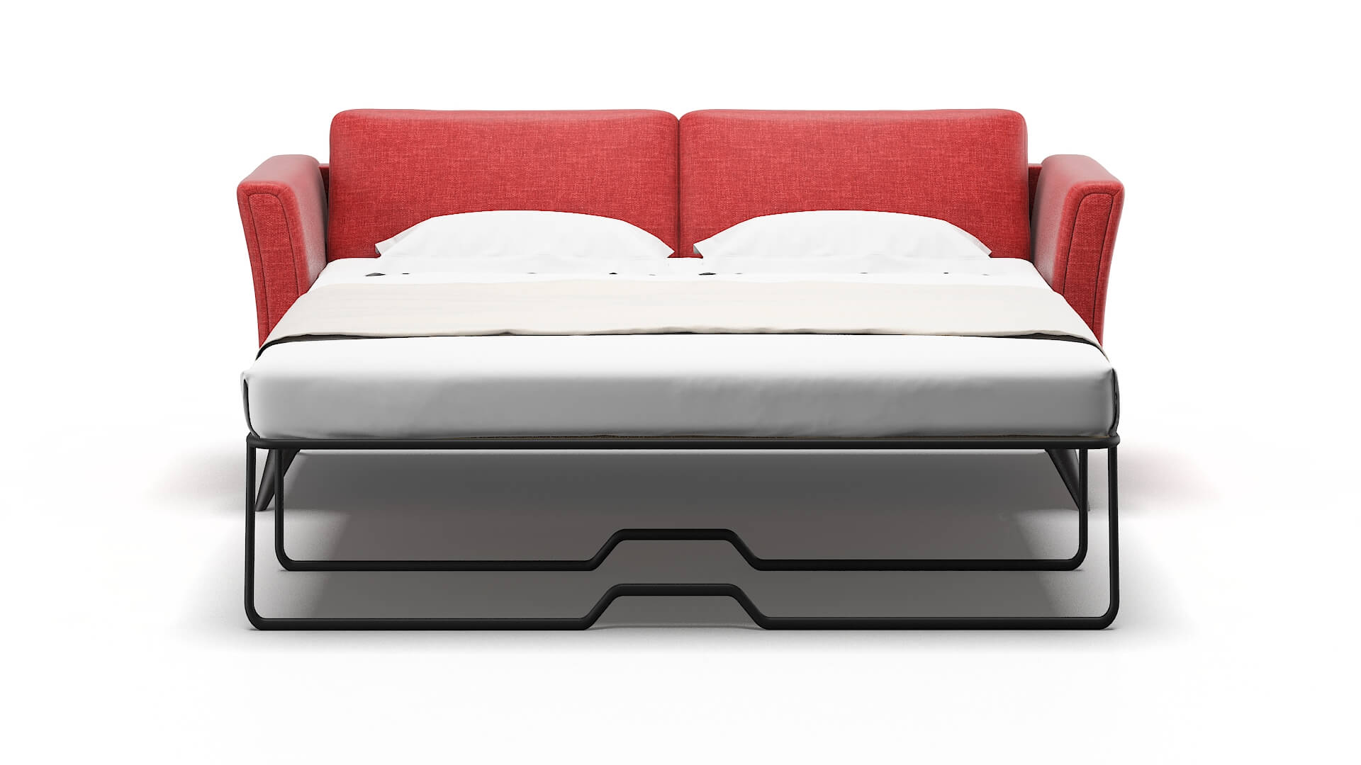 Antalya Leslie Poppy Sofa Sleeper Espresso legs 1