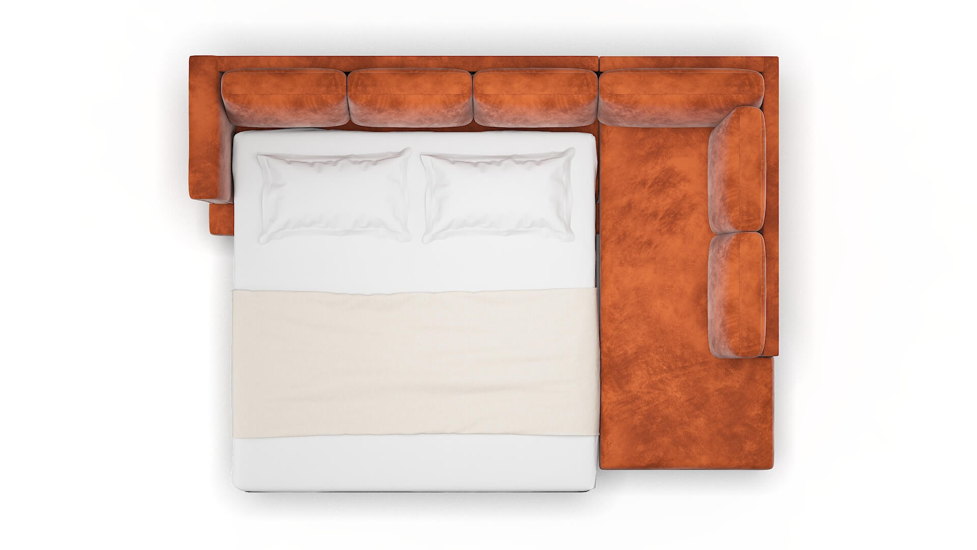 Antalya Loft Copper Panel Sleeper Espresso legs 3