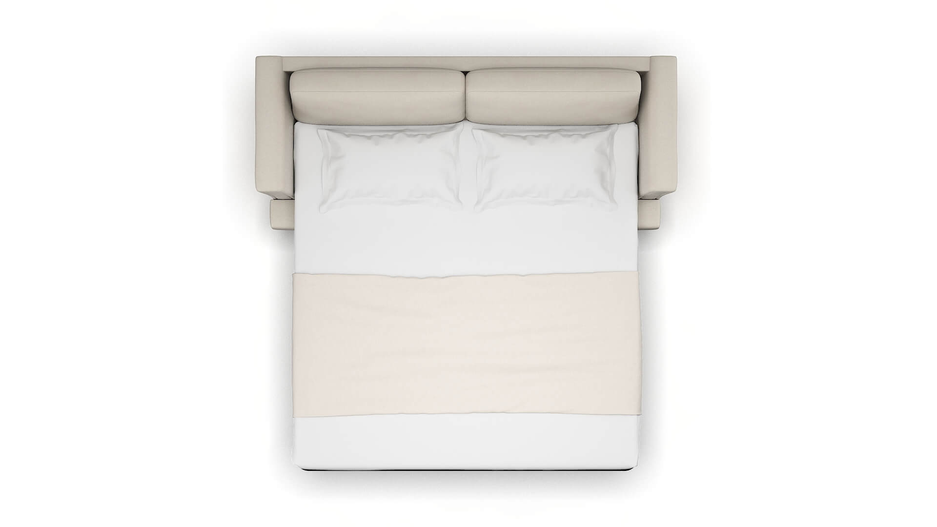 Antalya Malibu Linen Sofa Sleeper Espresso legs 3