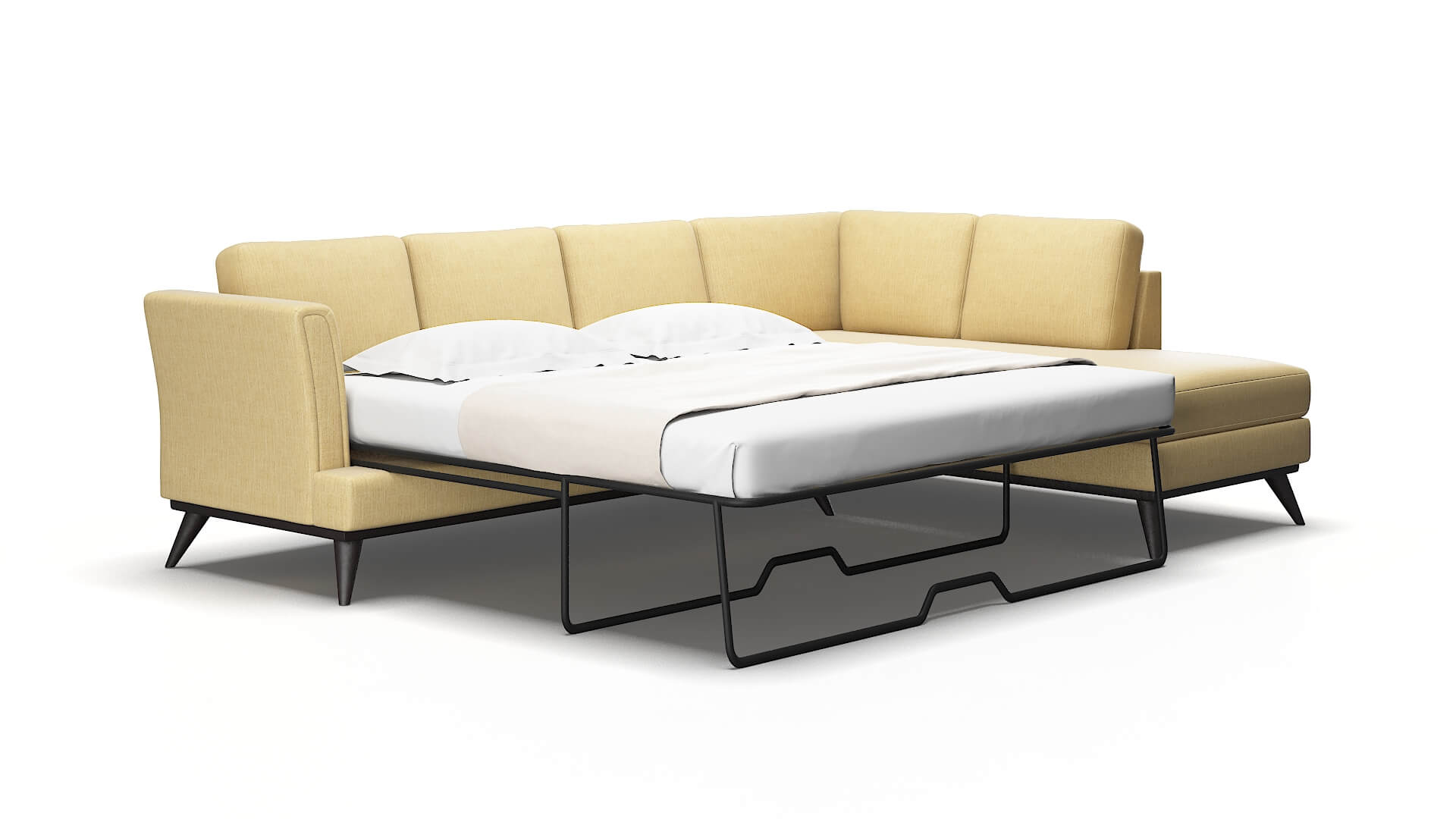 Antalya Malibu maize Panel sleeper Espresso Legs  2