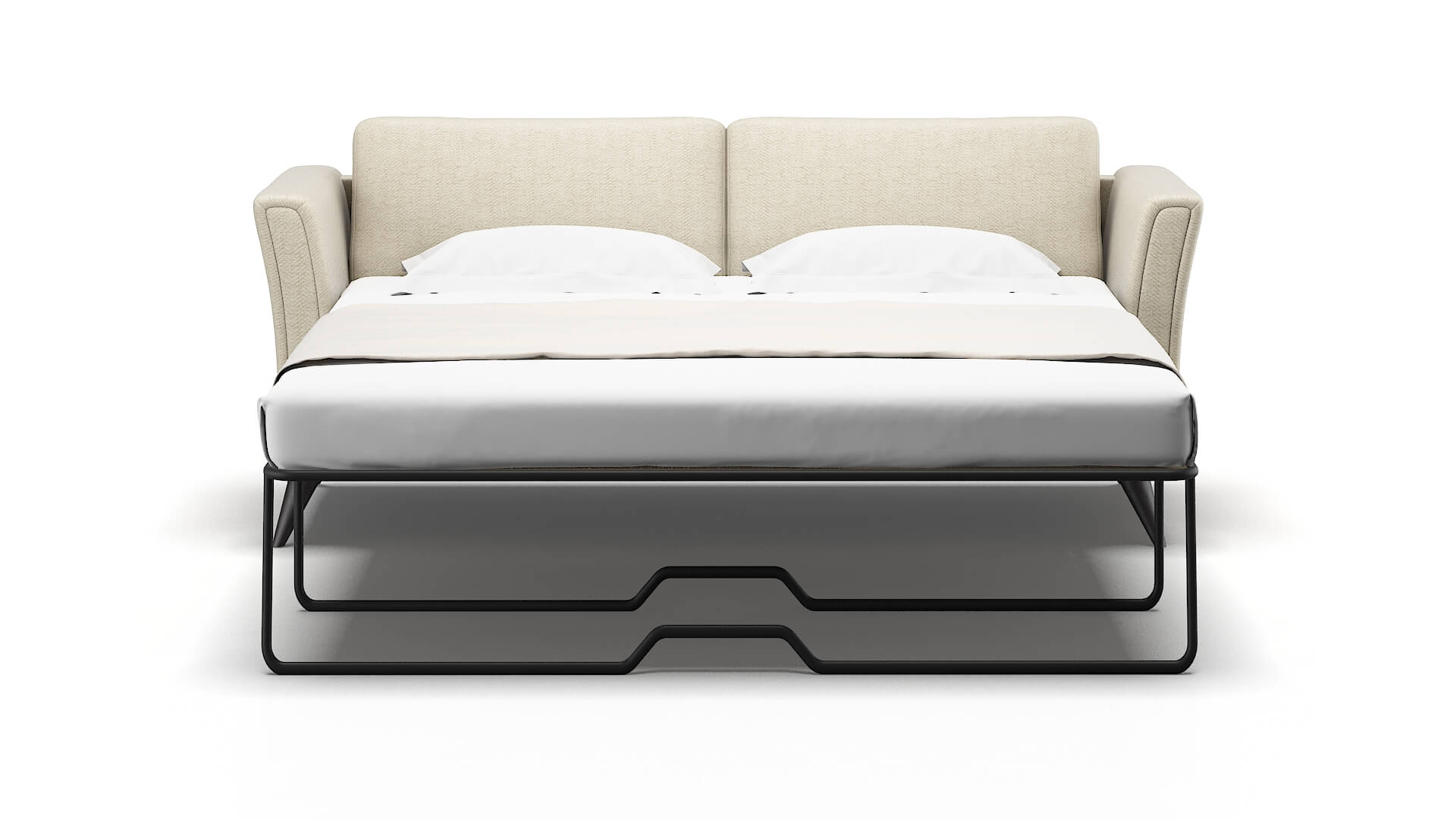 Antalya Malibu Sand Sofa Sleeper Espresso legs 1