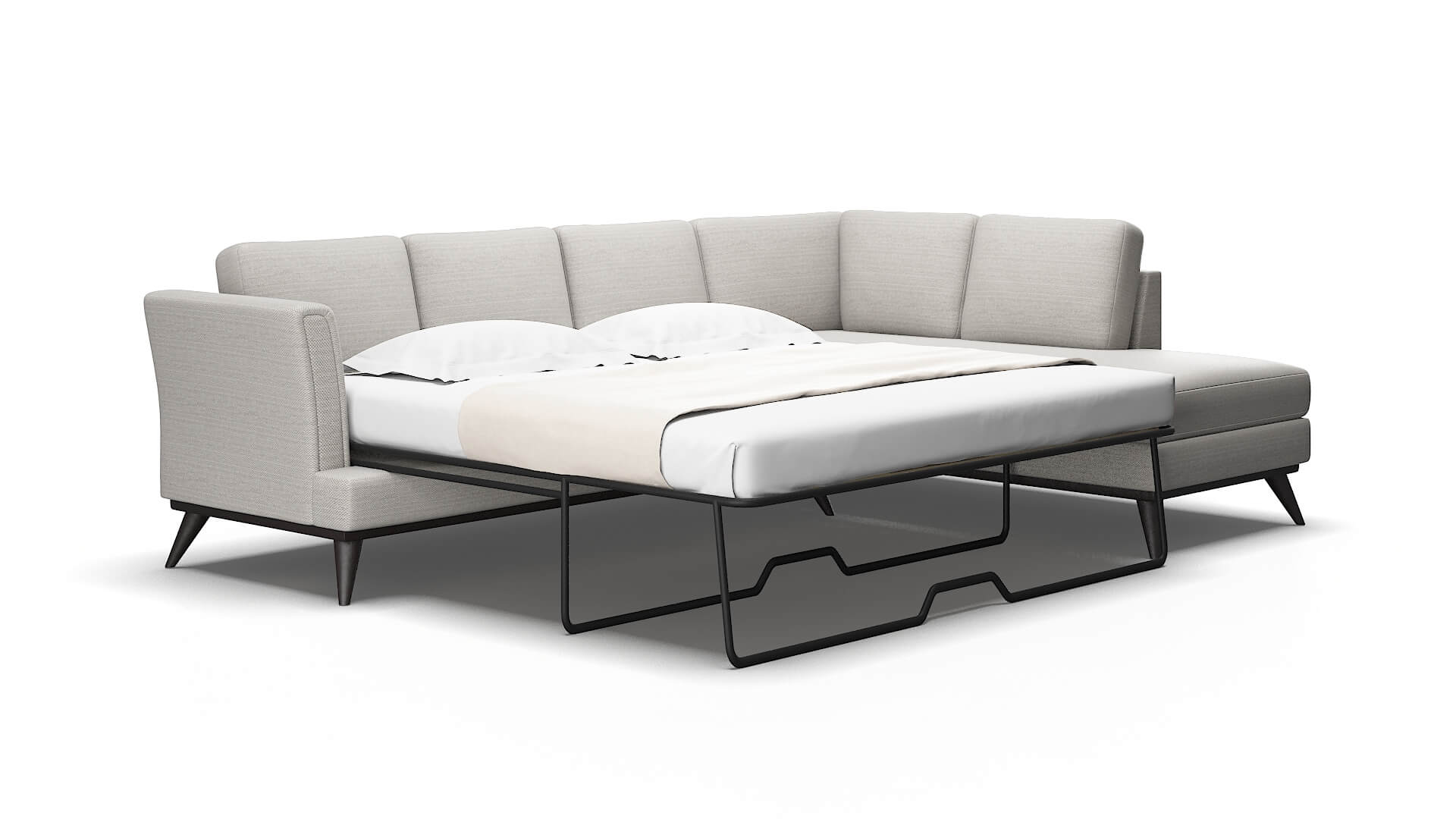 Antalya Naples ash Panel sleeper Espresso Legs  2