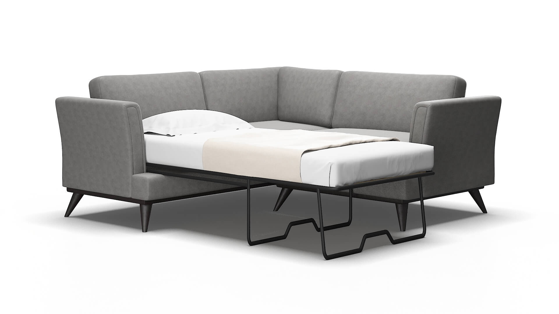 Antalya Noble smoke Sectional sleeper Espresso Legs  2