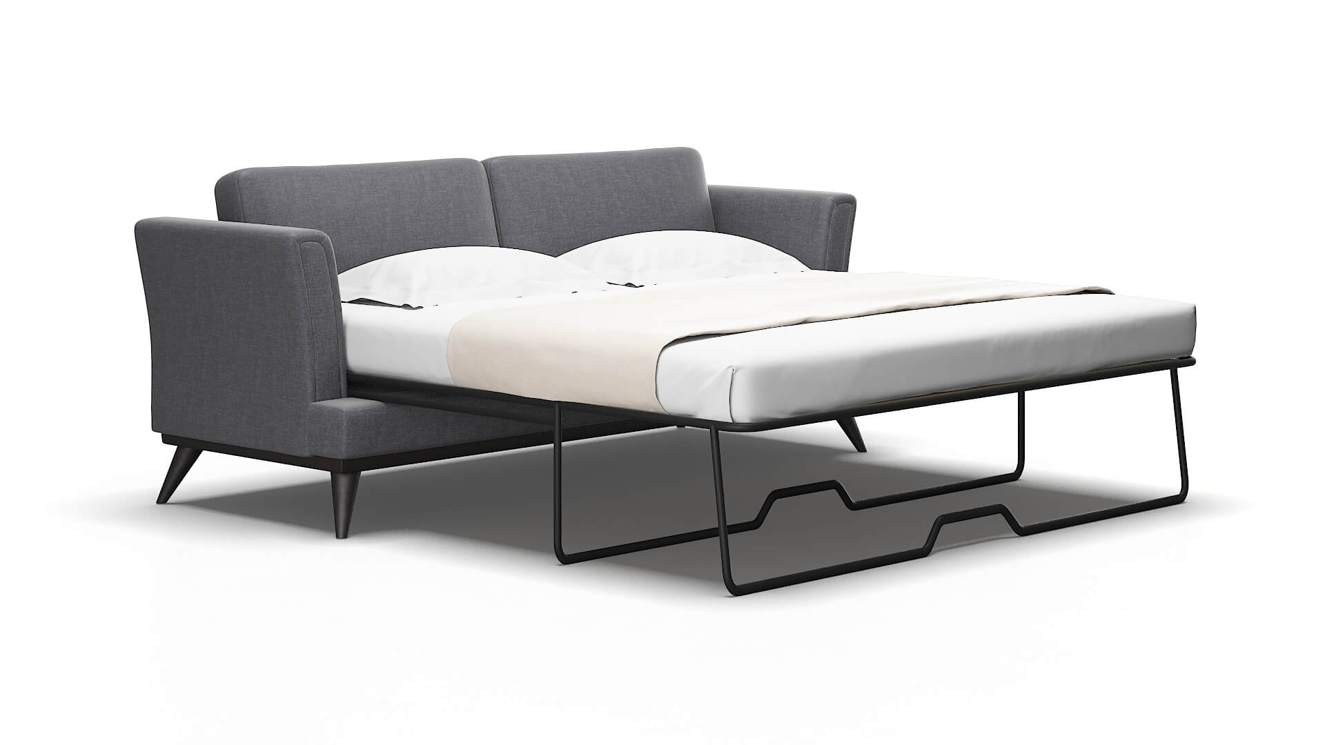 Antalya Notion Graphite Sofa Sleeper Espresso legs 2