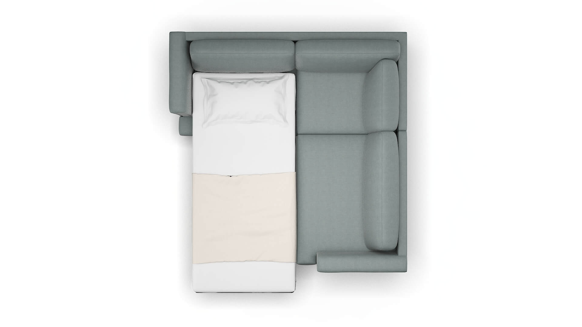 Antalya Oakley Baltic Sectional Sleeper Espresso legs 3