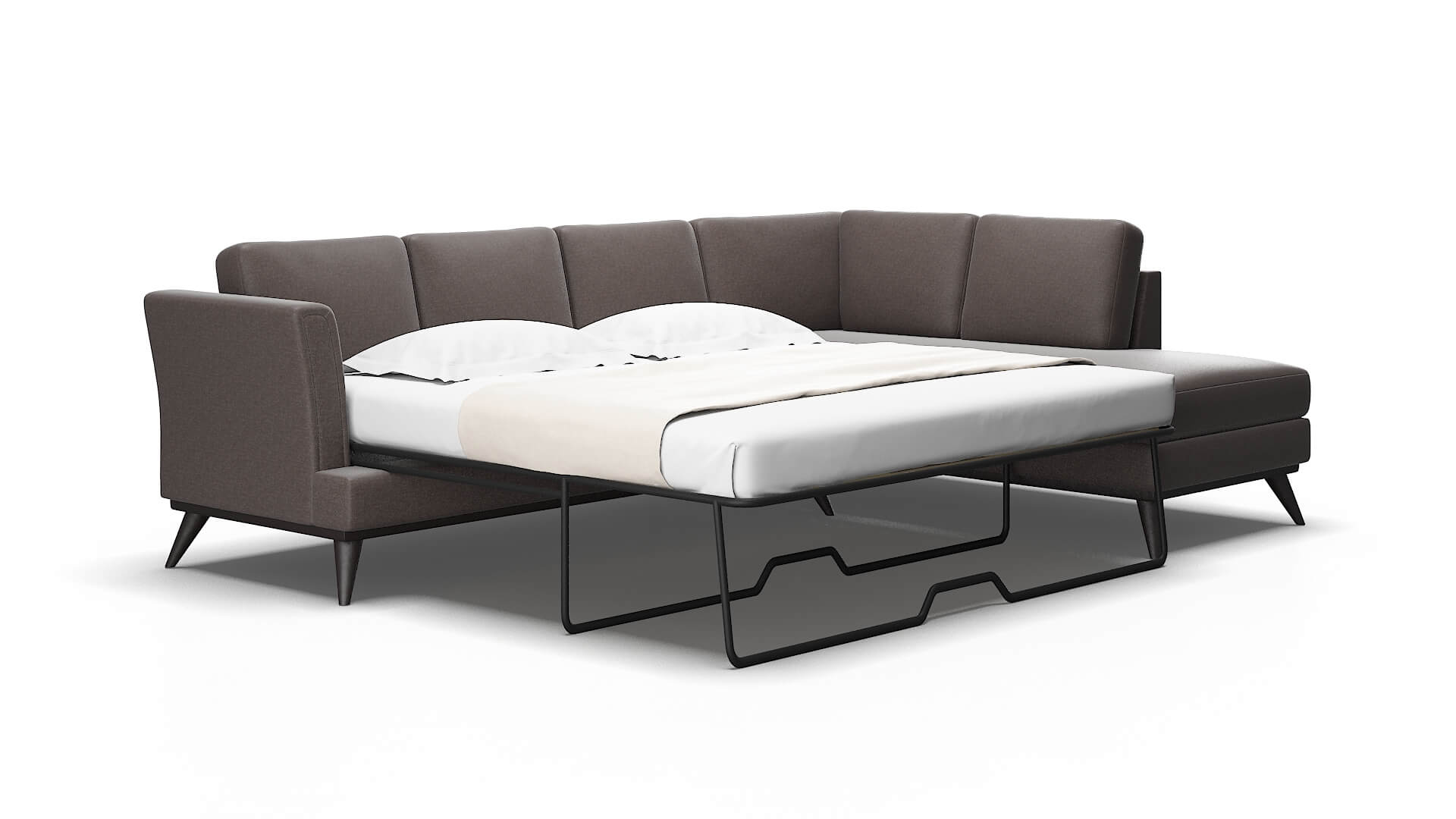 Antalya Oscar chocolate Panel sleeper Espresso Legs  2