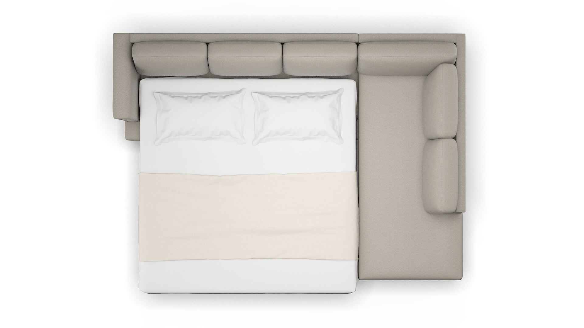 Antalya Oscar Silver Panel Sleeper Espresso legs 3