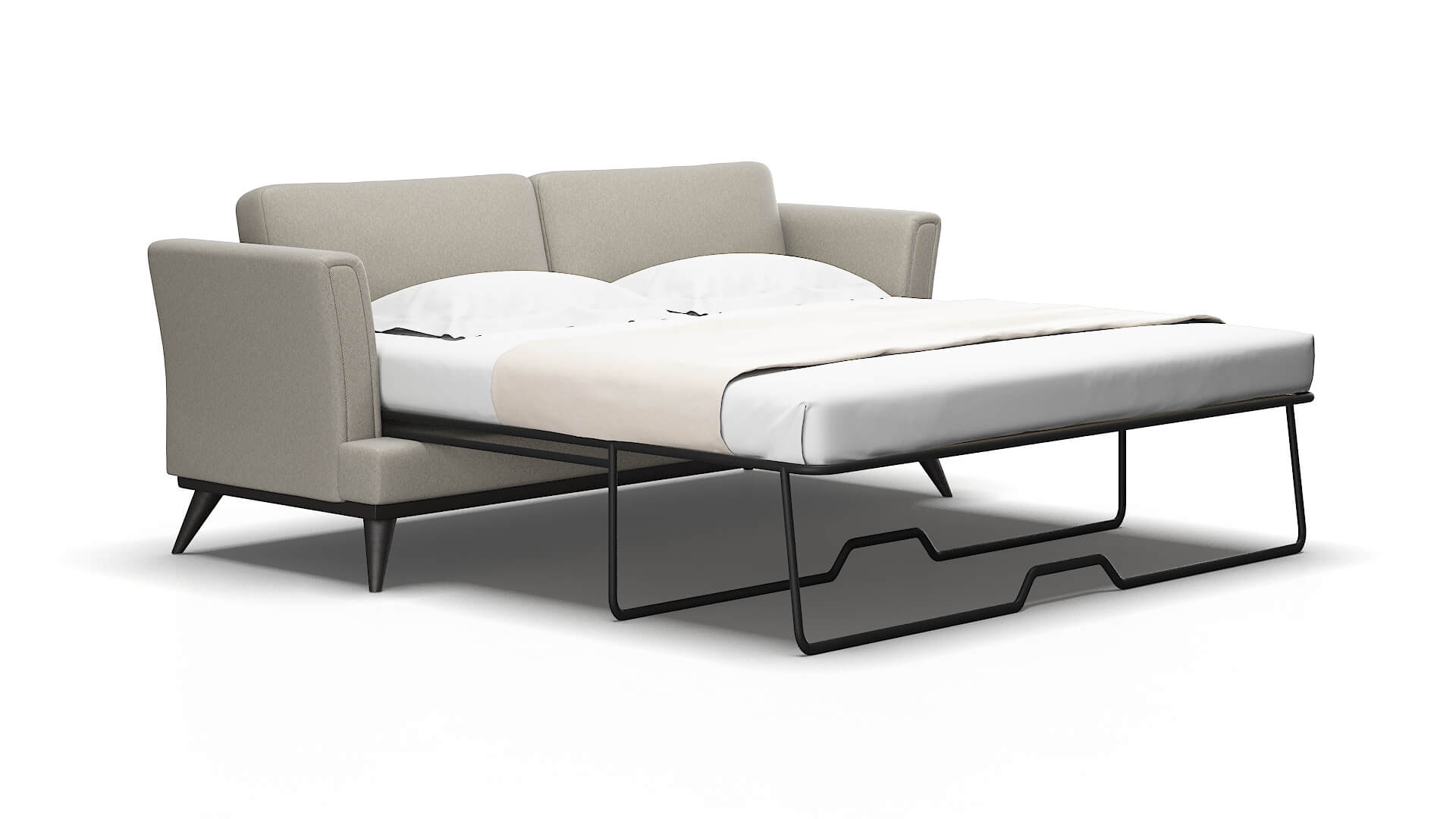Antalya Oscar silver Sofa sleeper Espresso Legs  2
