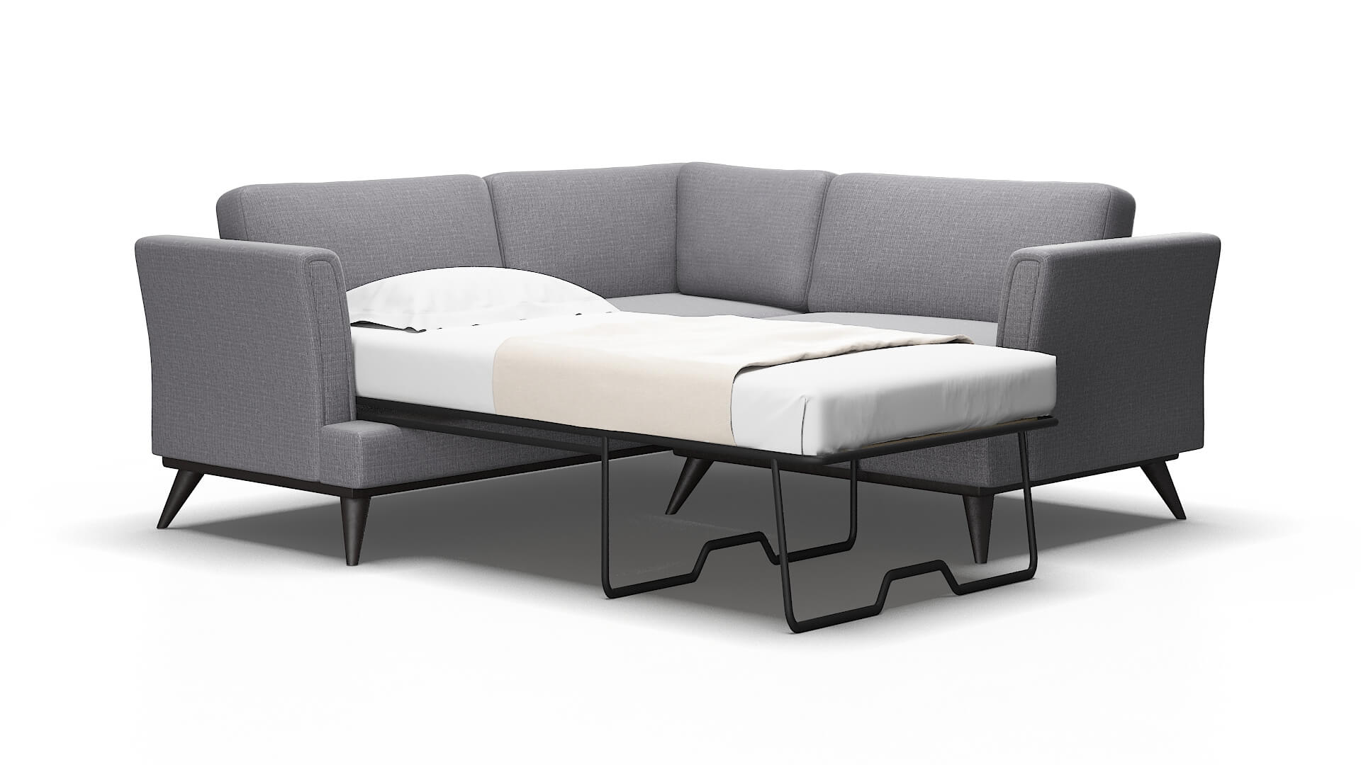 Antalya Parker ash Sectional sleeper Espresso Legs  2