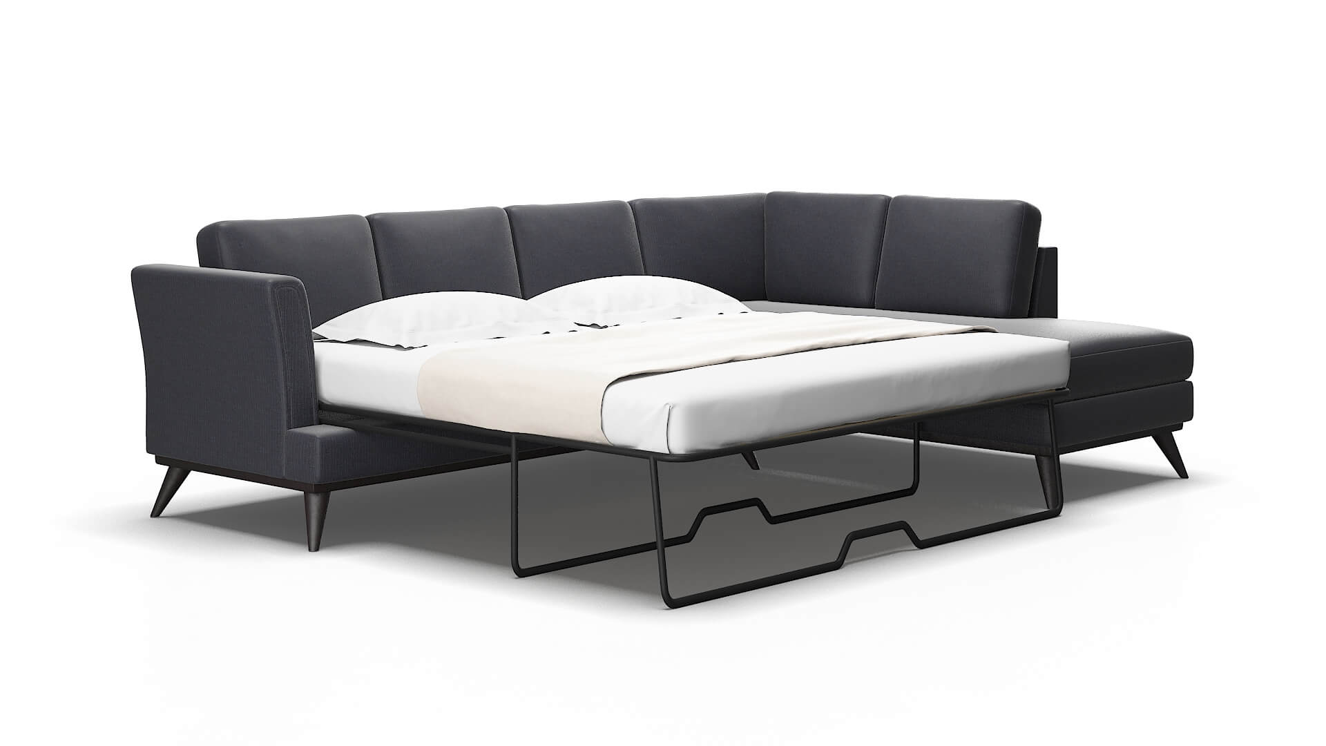 Antalya Parker Midnight Panel Sleeper Espresso legs 2