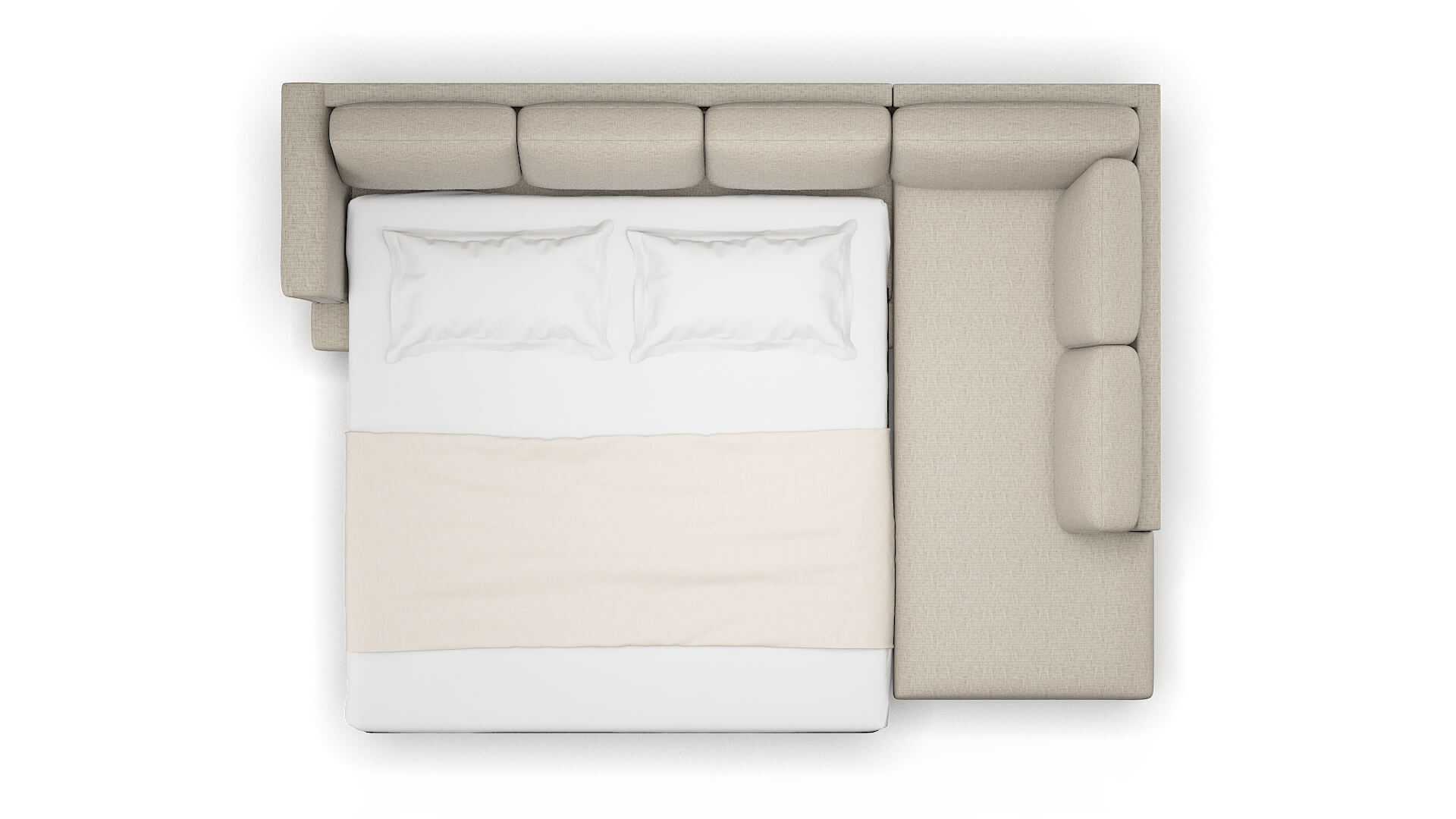 Antalya Parker Wheat Panel Sleeper Espresso legs 3