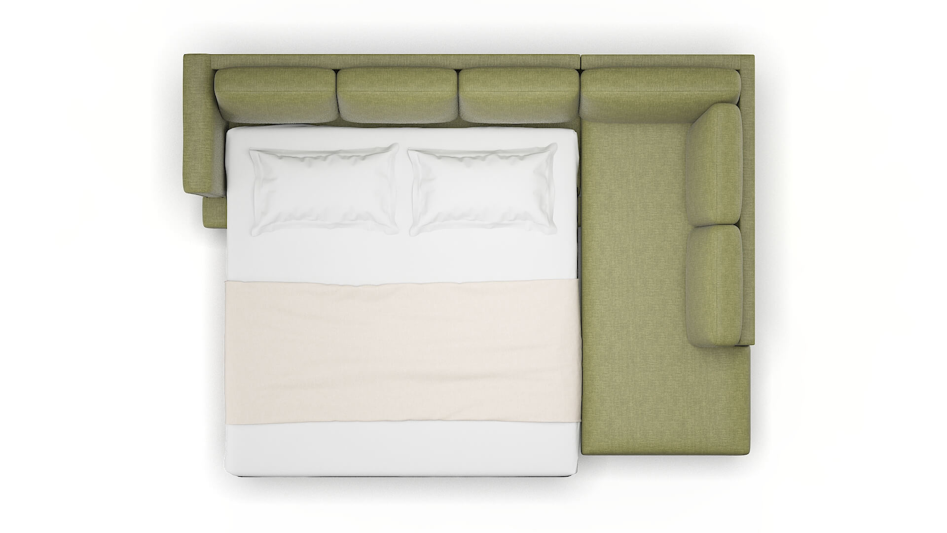 Antalya Portland Basil Panel Sleeper Espresso legs 3
