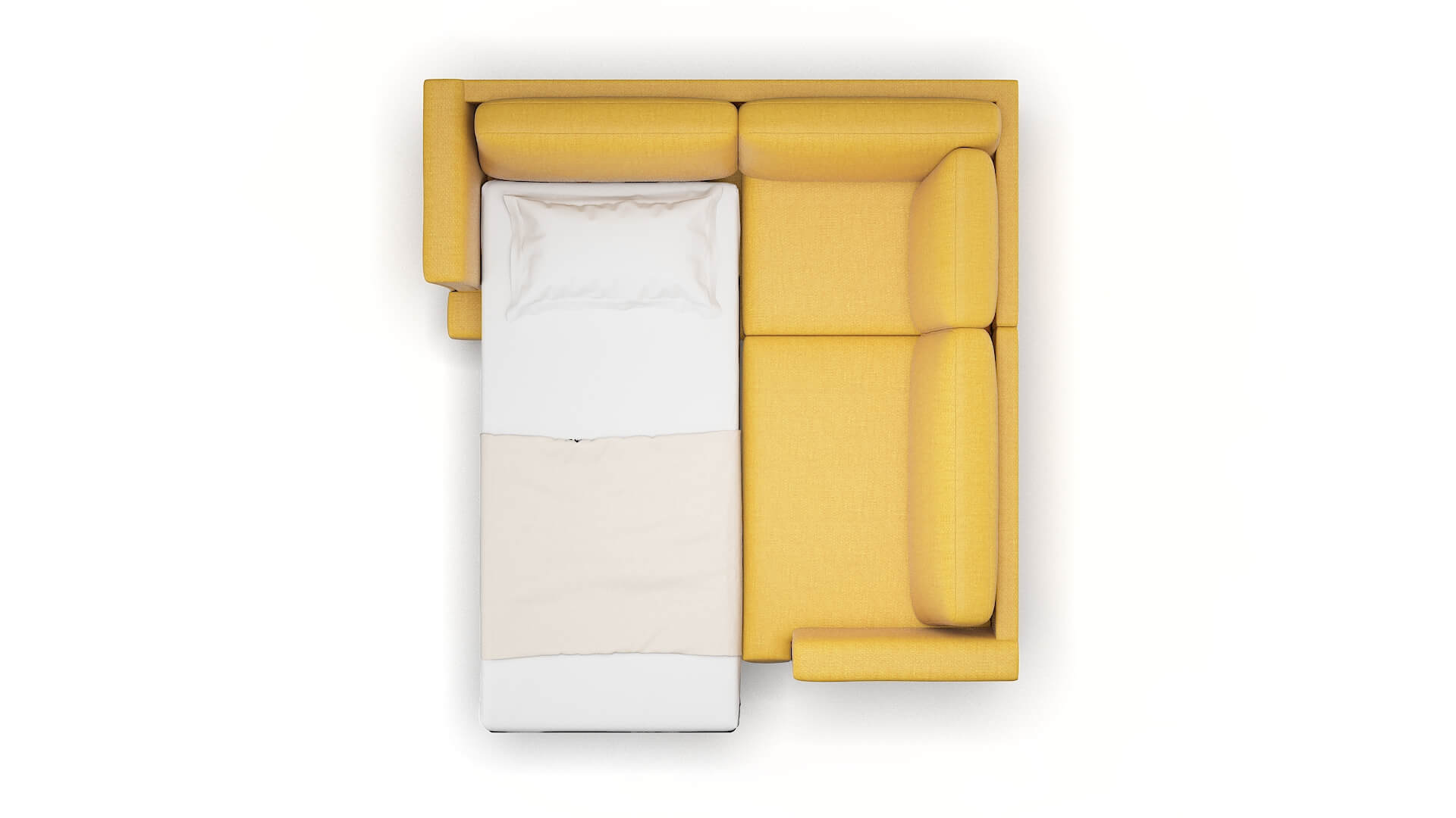 Antalya Portland Dijon Sectional Sleeper Espresso legs 3