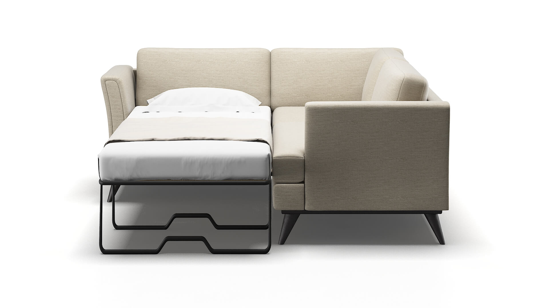 Antalya Prime Dusk Sectional Sleeper Espresso legs 1