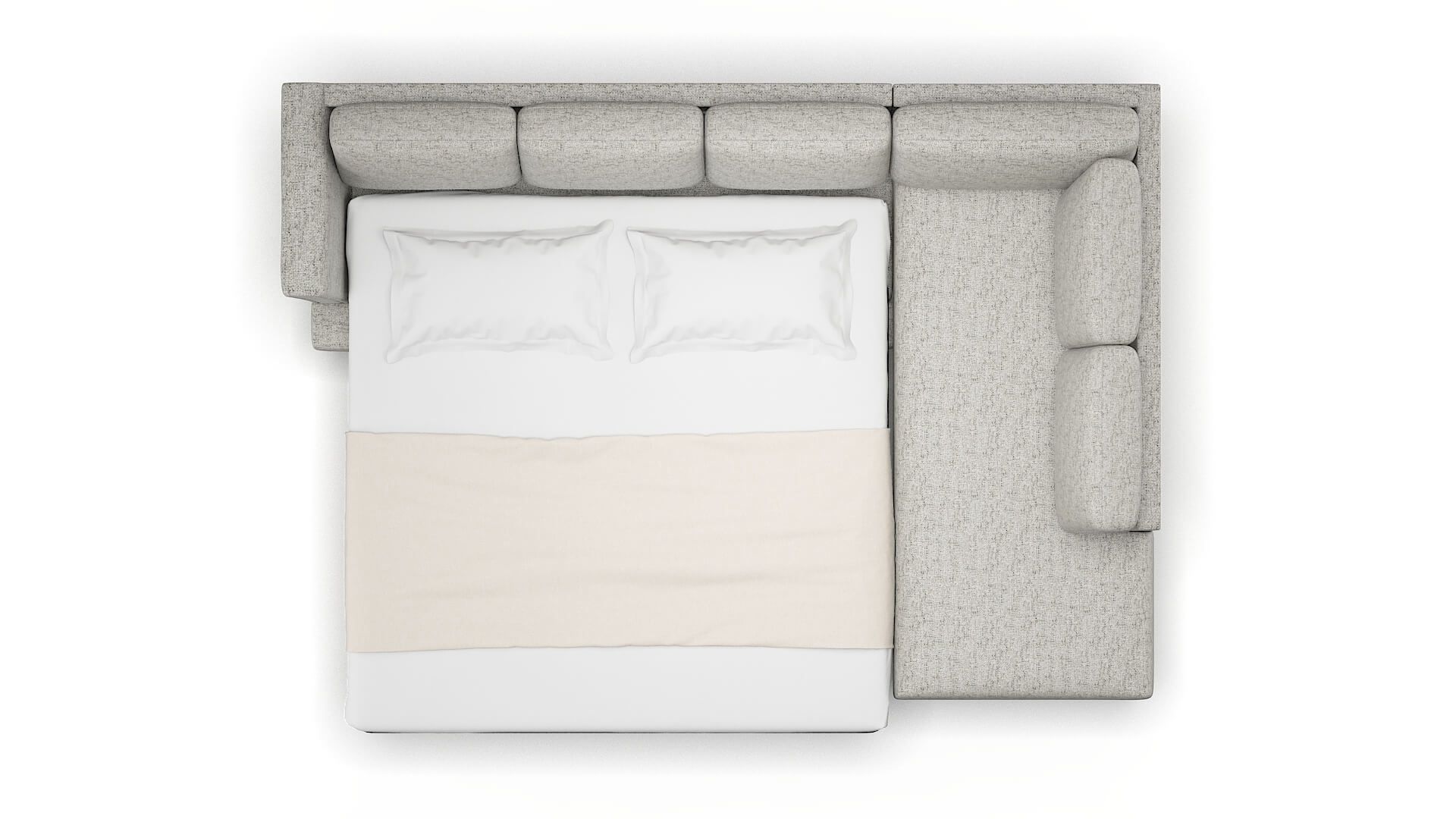 Antalya Prime Gravel Panel Sleeper Espresso legs 3