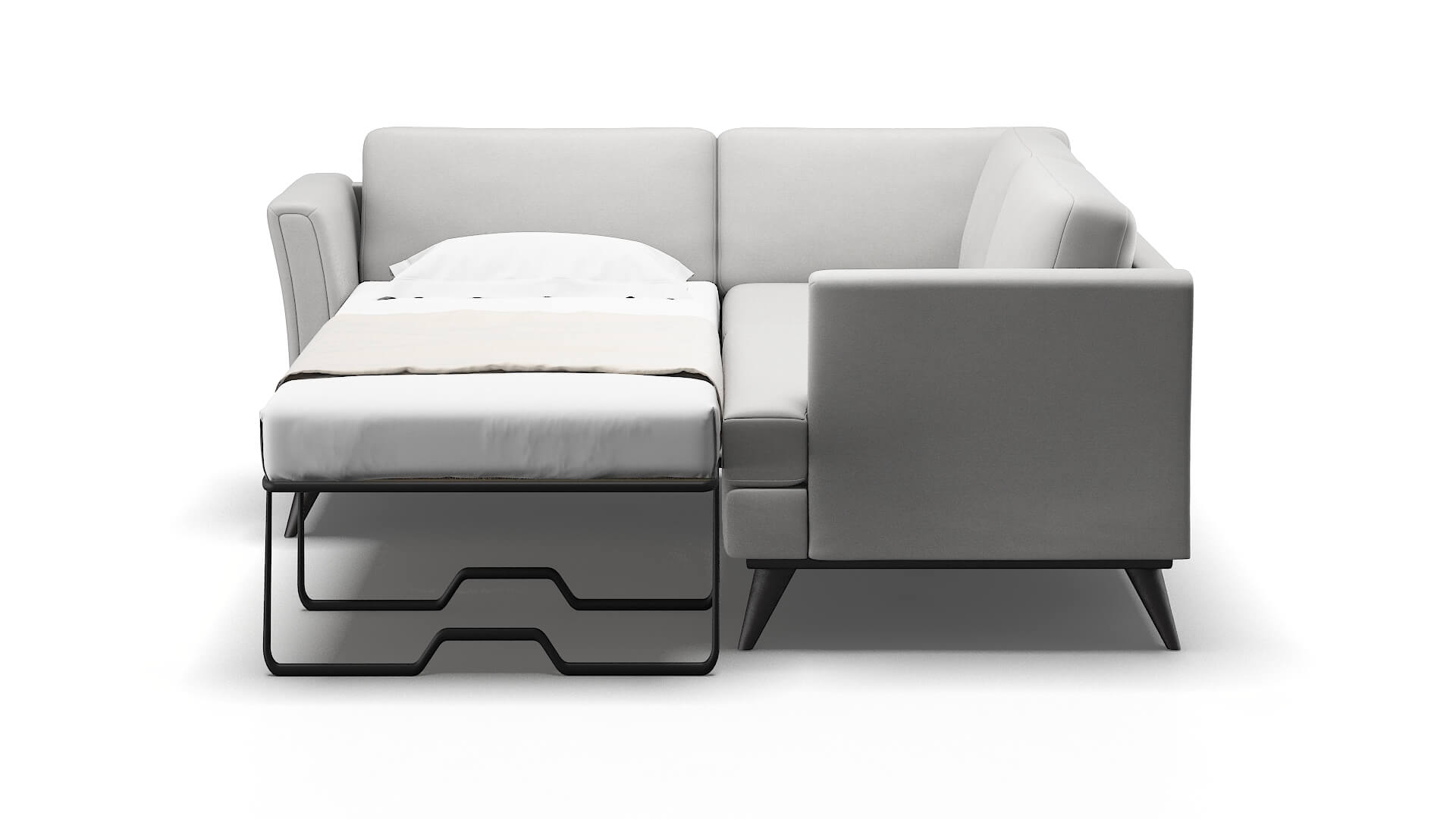 Antalya Prisma Steam Sectional Sleeper Espresso legs 1