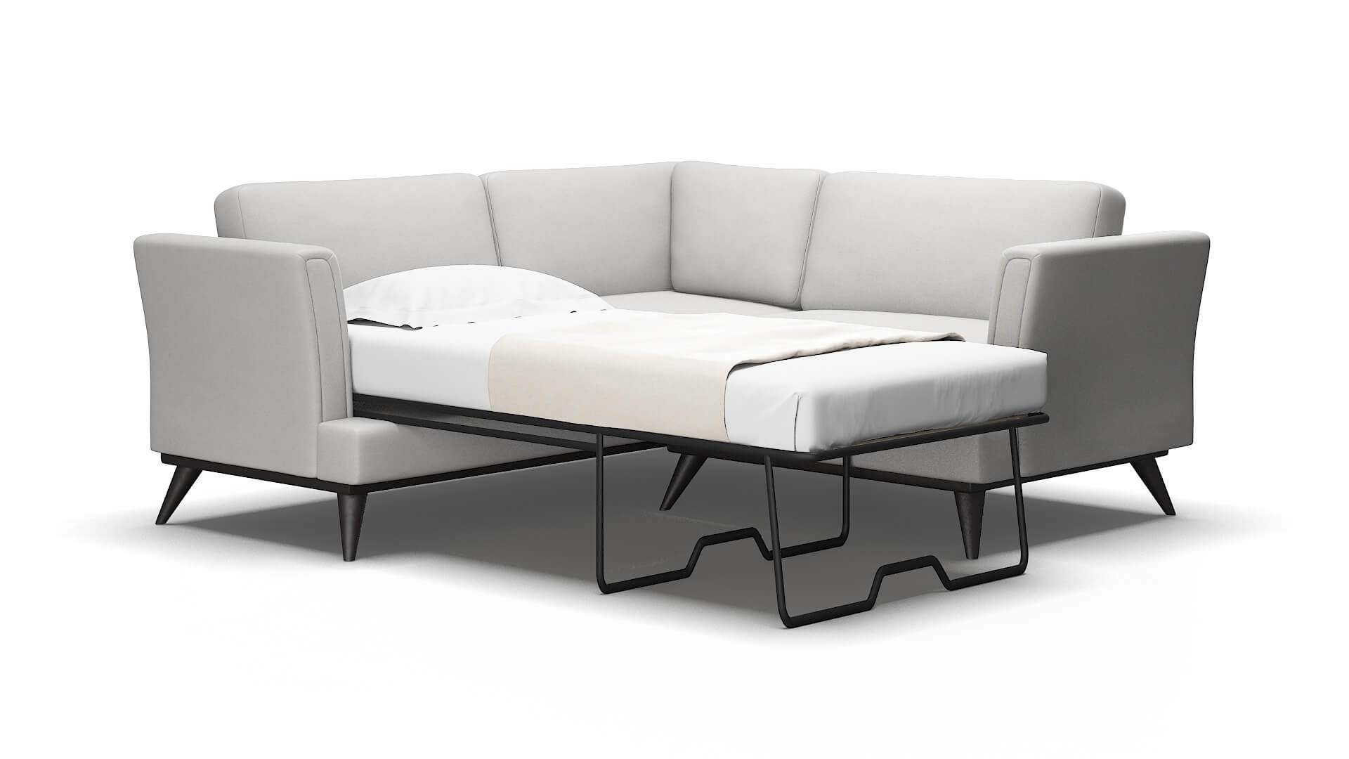 Antalya Prisma Steam Sectional Sleeper Espresso legs 2
