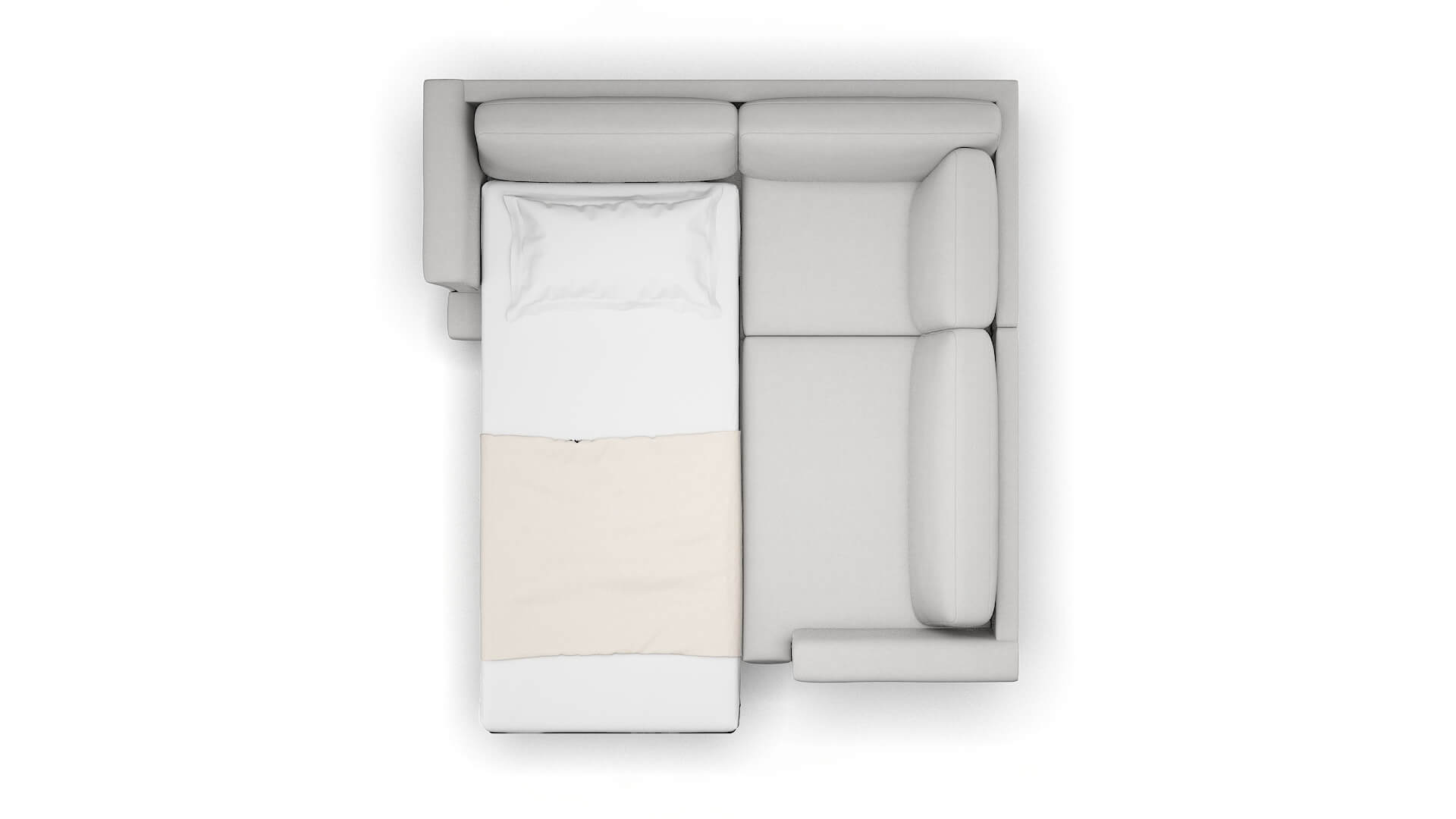 Antalya Prisma Steam Sectional Sleeper Espresso legs 3